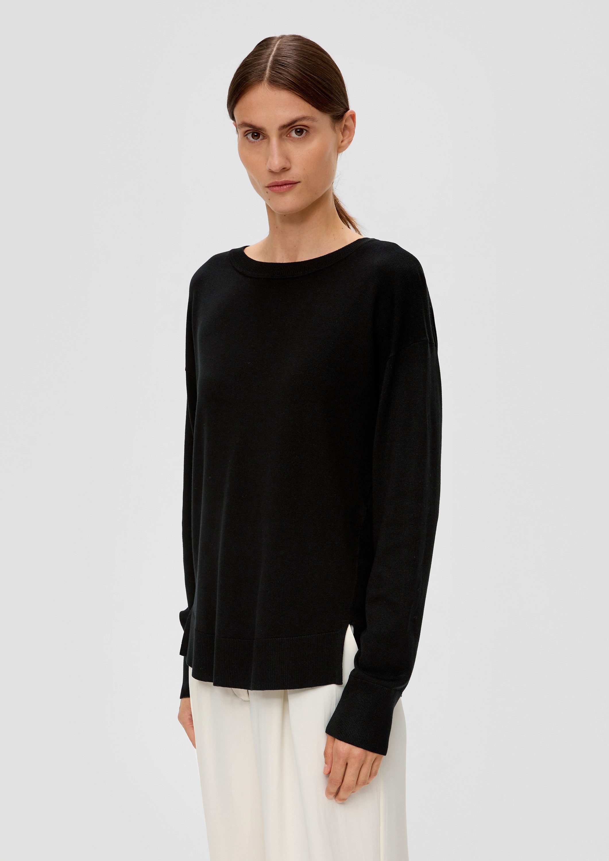 s.Oliver Longpullover Strickpullover Leichter Pullover aus günstig online kaufen