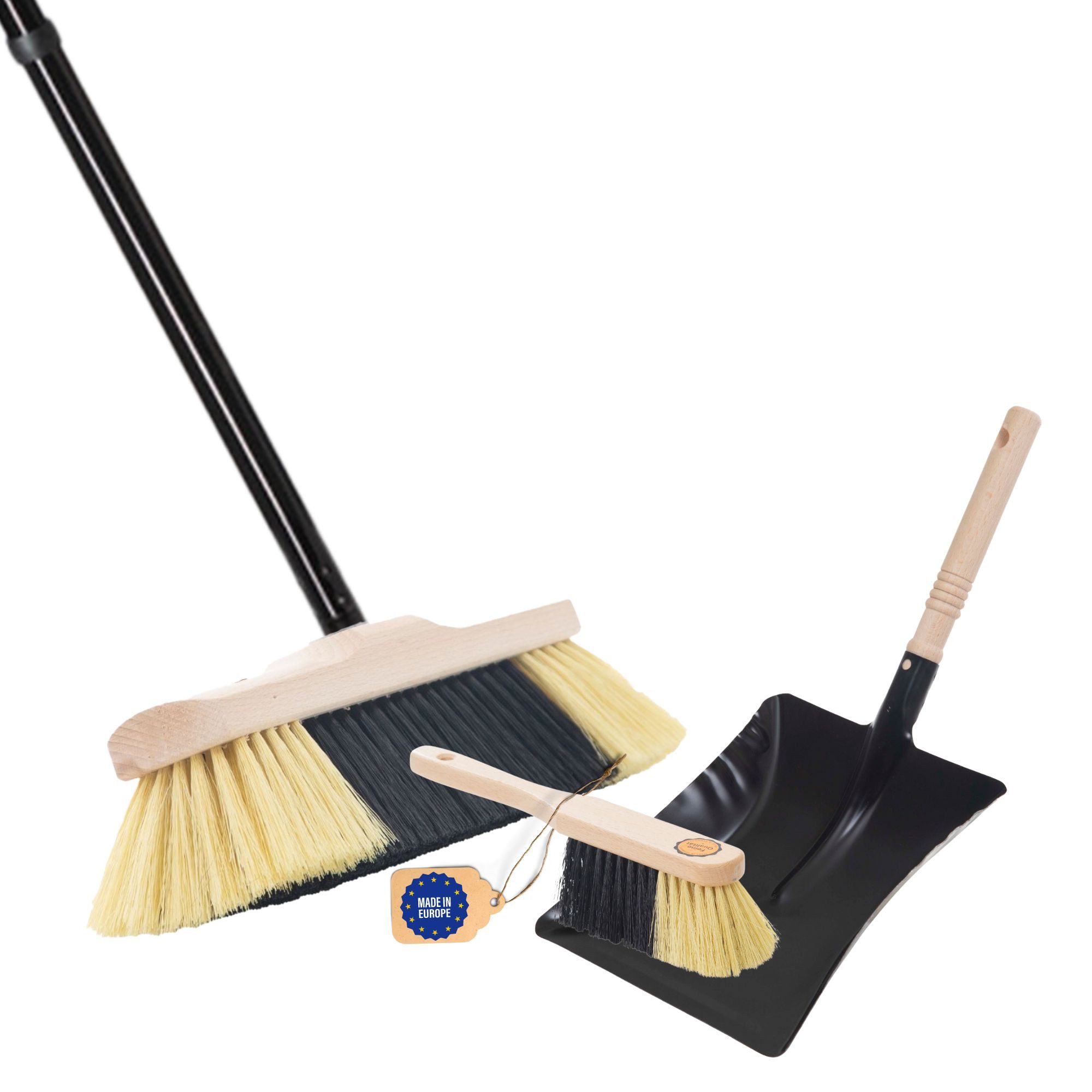 Novaliv Метла для пыли - (1-St), Веникиkopf mit Stiel und Handfeger mit Kehrschaufel