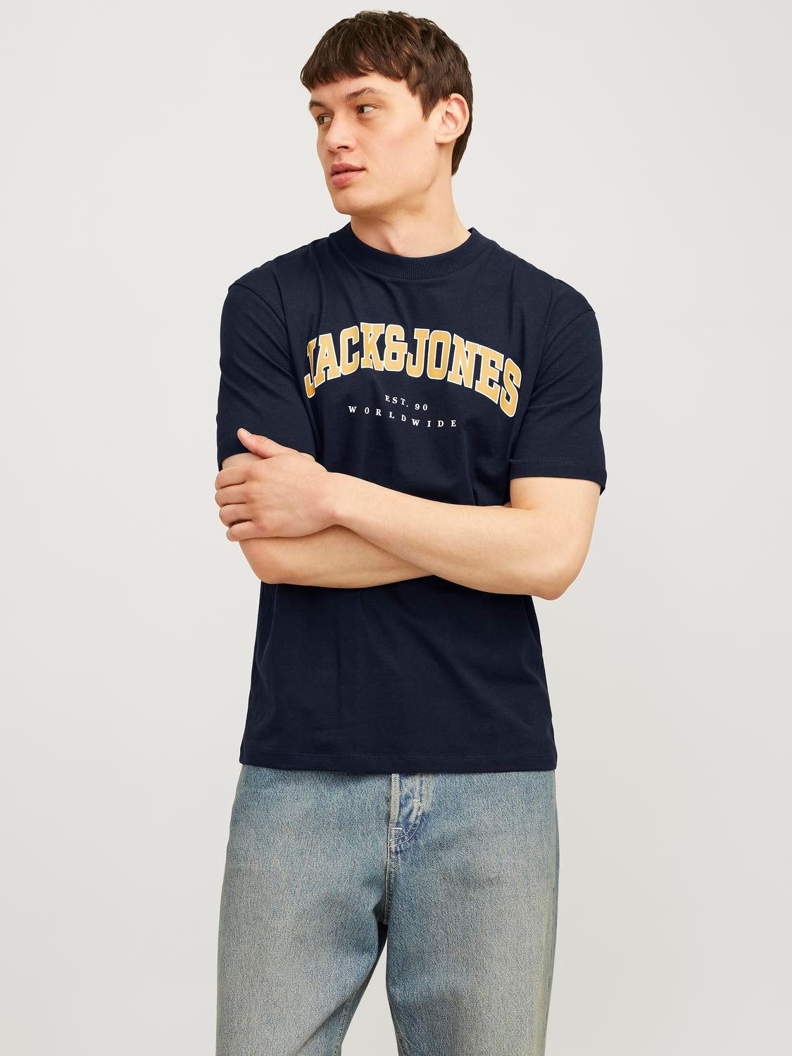 Jack & Jones Rundhalsshirt JJECALEB VARSITY günstig online kaufen