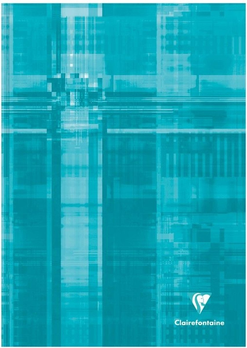 CLAIREFONTAINE Notizbuch Kladde A4 Hardcover 90g/qm 96 Blatt kariert sortiert