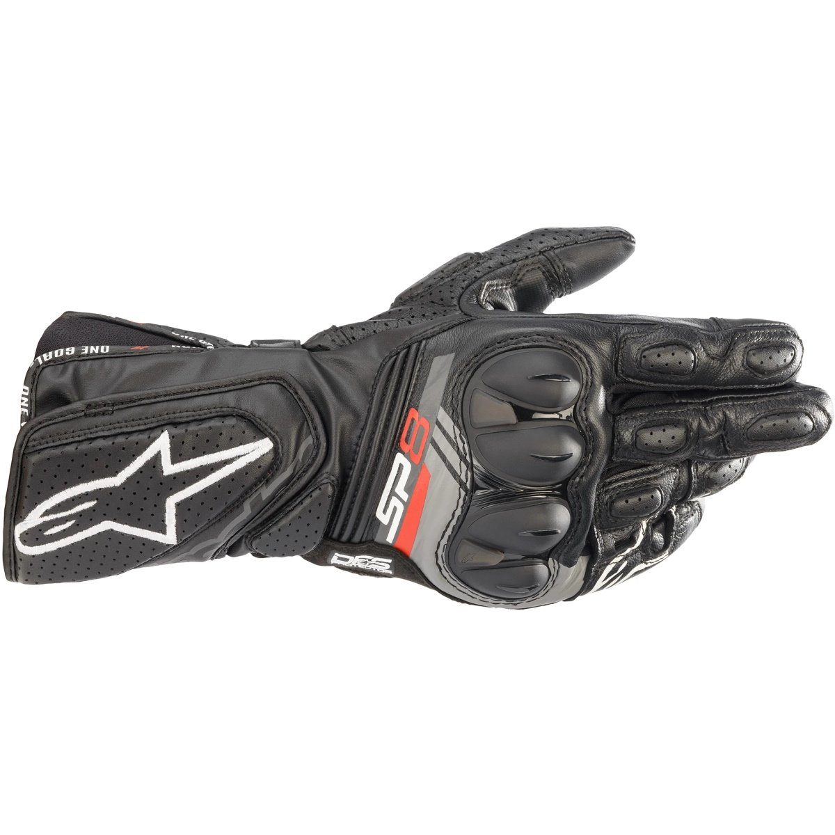 Alpinestars Motorradhandschuhe Alpinestars SP-8 schwarz Black/White Handschuh V3