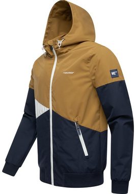 Ragwear Outdoorjacke Renad Ultraleichte Herren Übergangsjacke mit verstellbarer Kapuze