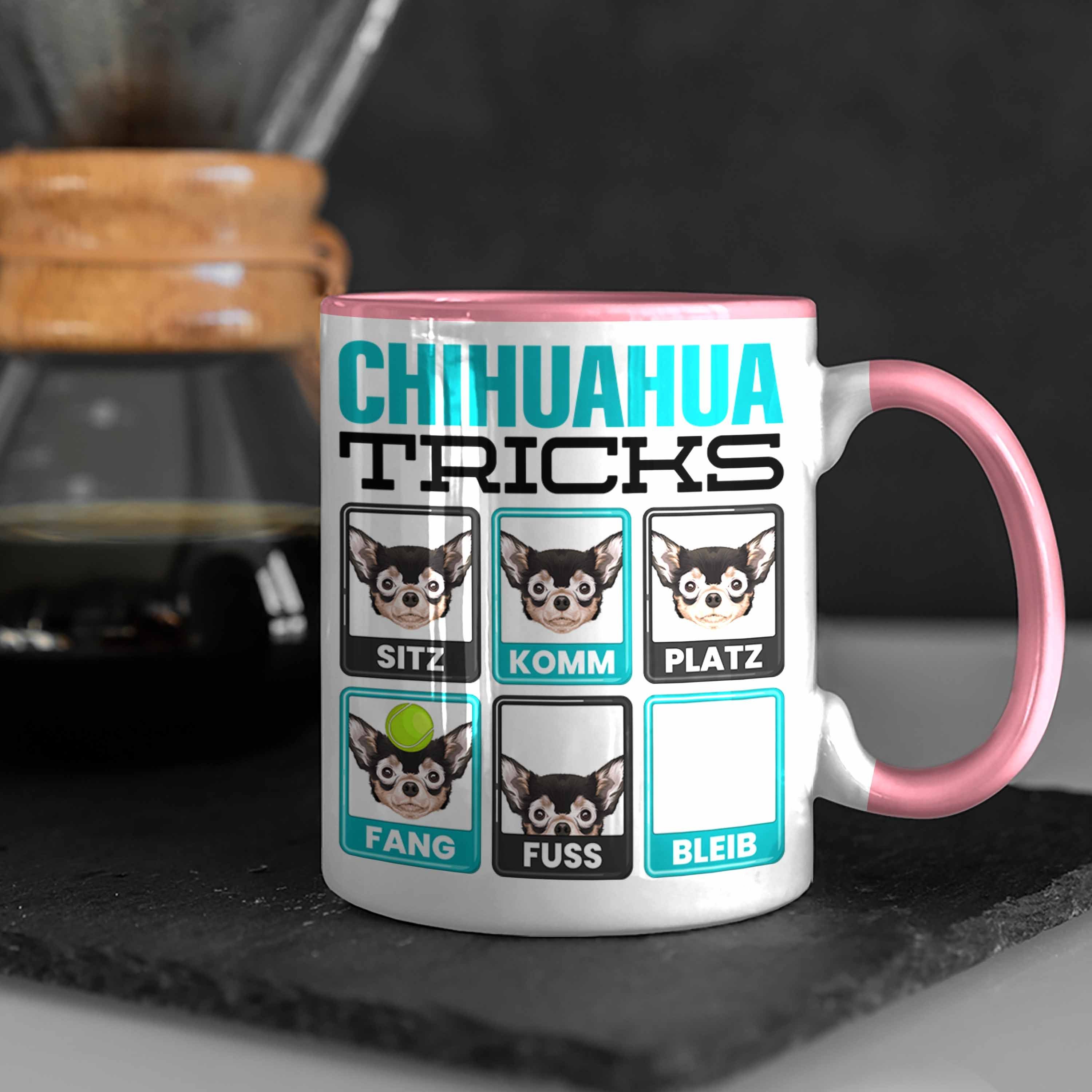 Chihuahua Tasse Chihuah Spruch Lustiger Rosa Trendation Geschenkidee Geschenk Tasse Besitzer
