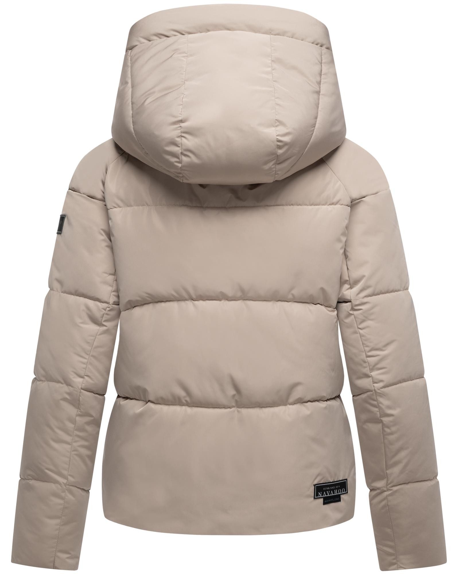 Navahoo Steppjacke Frostherz XIV Kurze gesteppte Damen Winterjacke mit abnehmbarer Kapuze