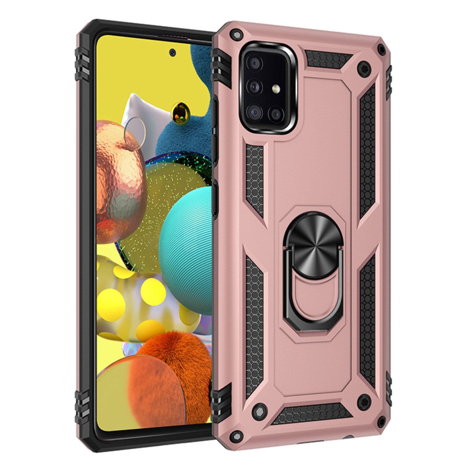 Mycotech Handyhülle Outdoor Armor Case Samsung Hülle Für Samsung Galaxy A51-Rosegold