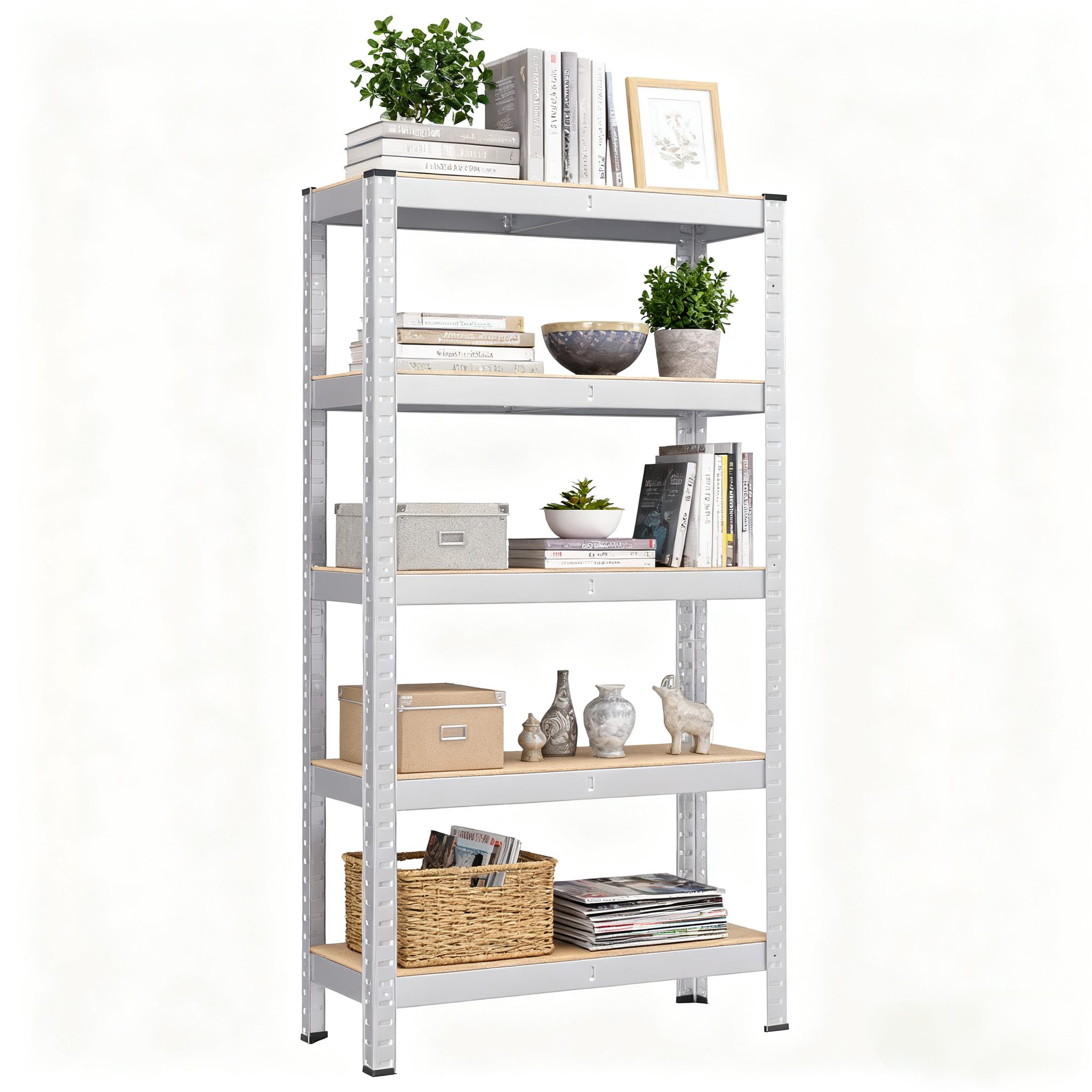 SONGMICS Standregal Schwerlastregale, 1-tlg., Kellerregal, Regal mit Stahlg günstig online kaufen