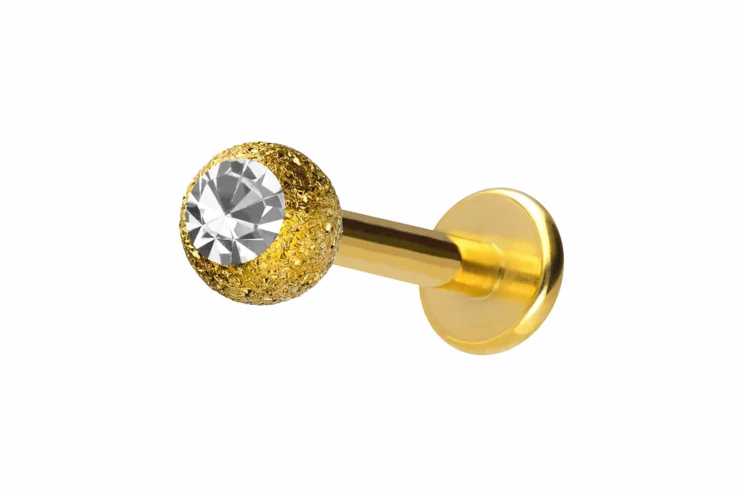 PIERCINGLINE Piercing-Set Chirurgenstahl Labret DIAMANTOPTIK + günstig online kaufen