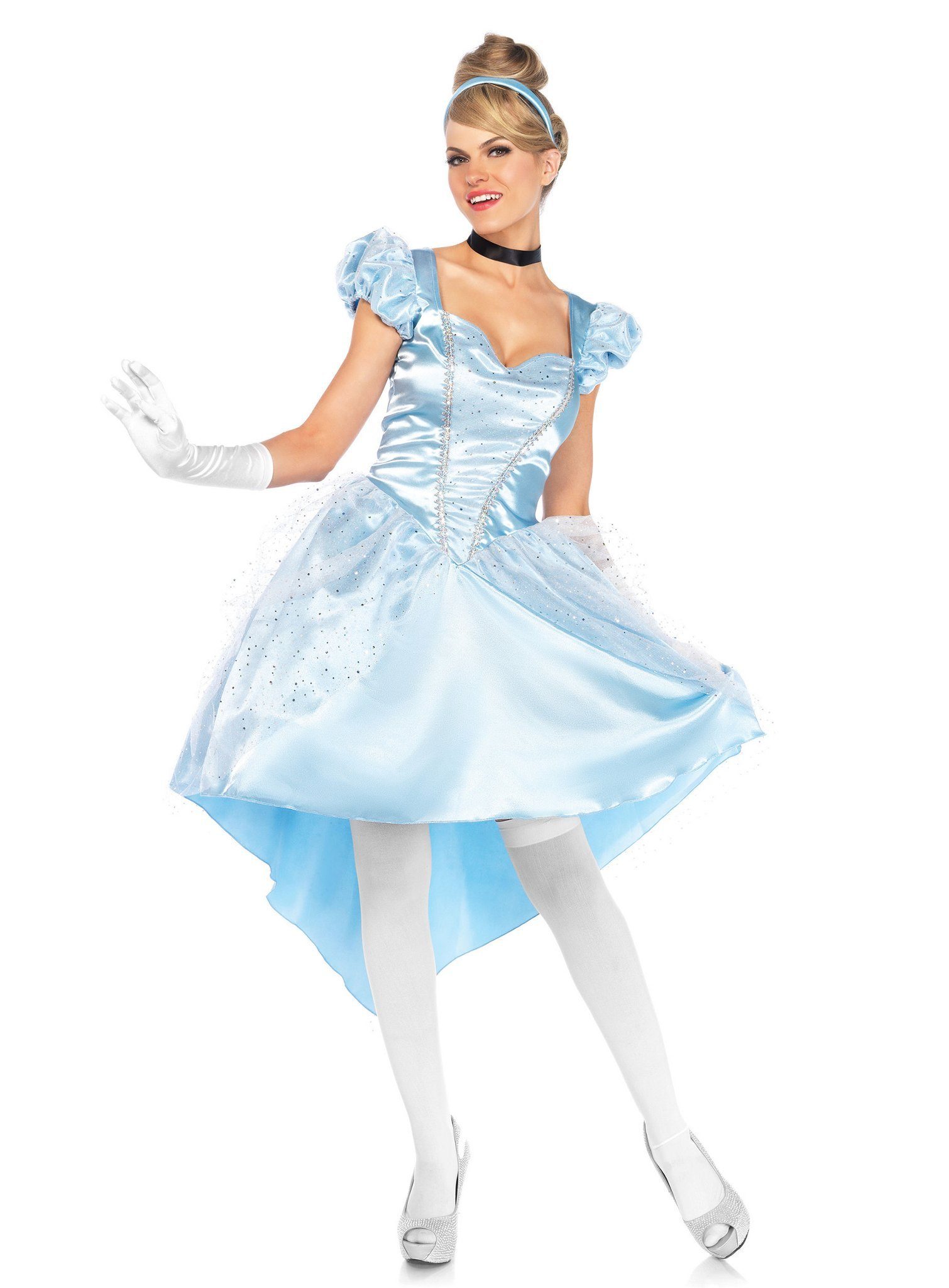 Leg Avenue Kostüm Cinderella, Vorne kurz, hinten lang; Kostümkleid im  angesagten Schnitt