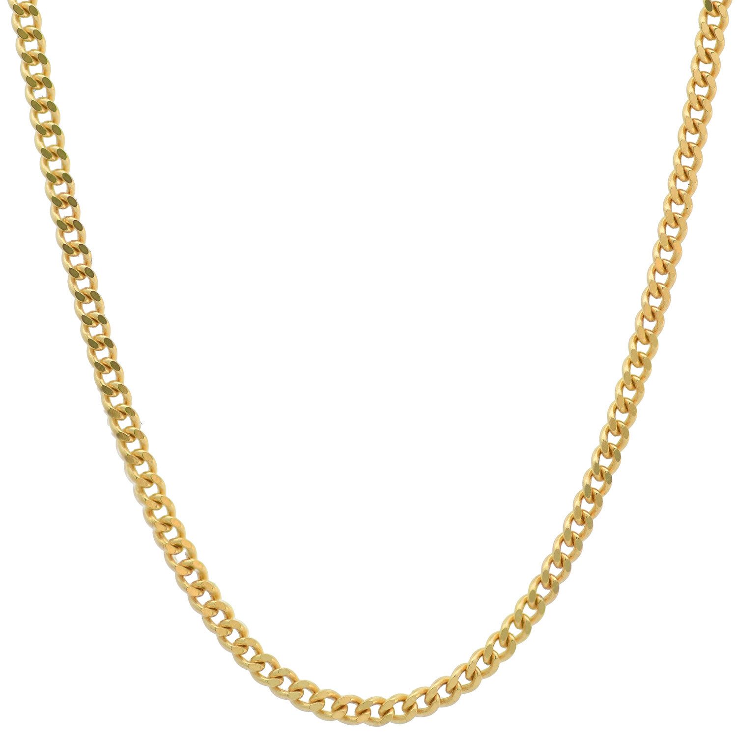HOPLO Panzerkette Goldkette Panzerkette Länge 38cm - Breite 1,2mm - 585-14 Karat Gold – Bild 2 von 5