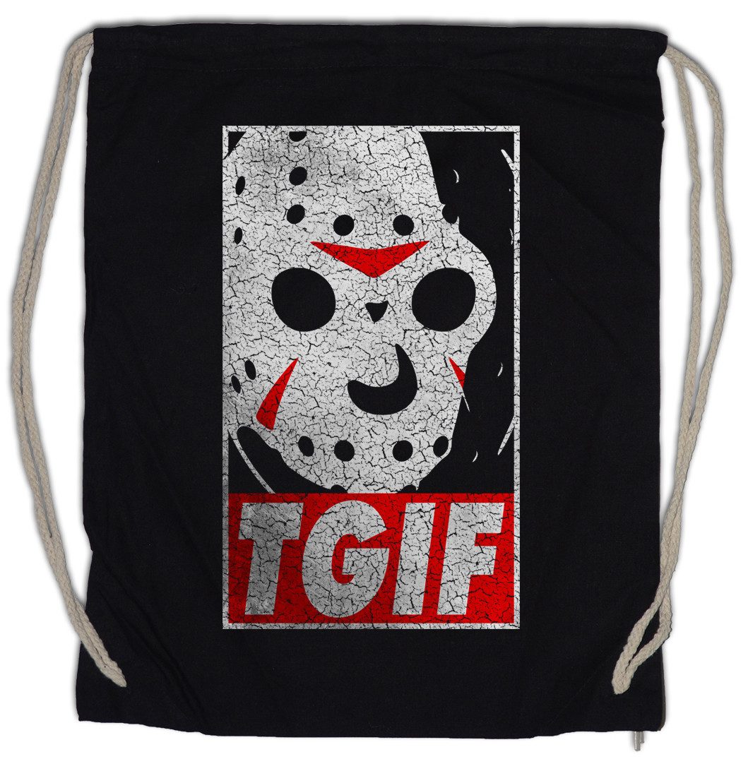 Turnbeutel 13th Friday Turnbeutel Friday the Knife Fun 13. Vorhees Freitag 80s