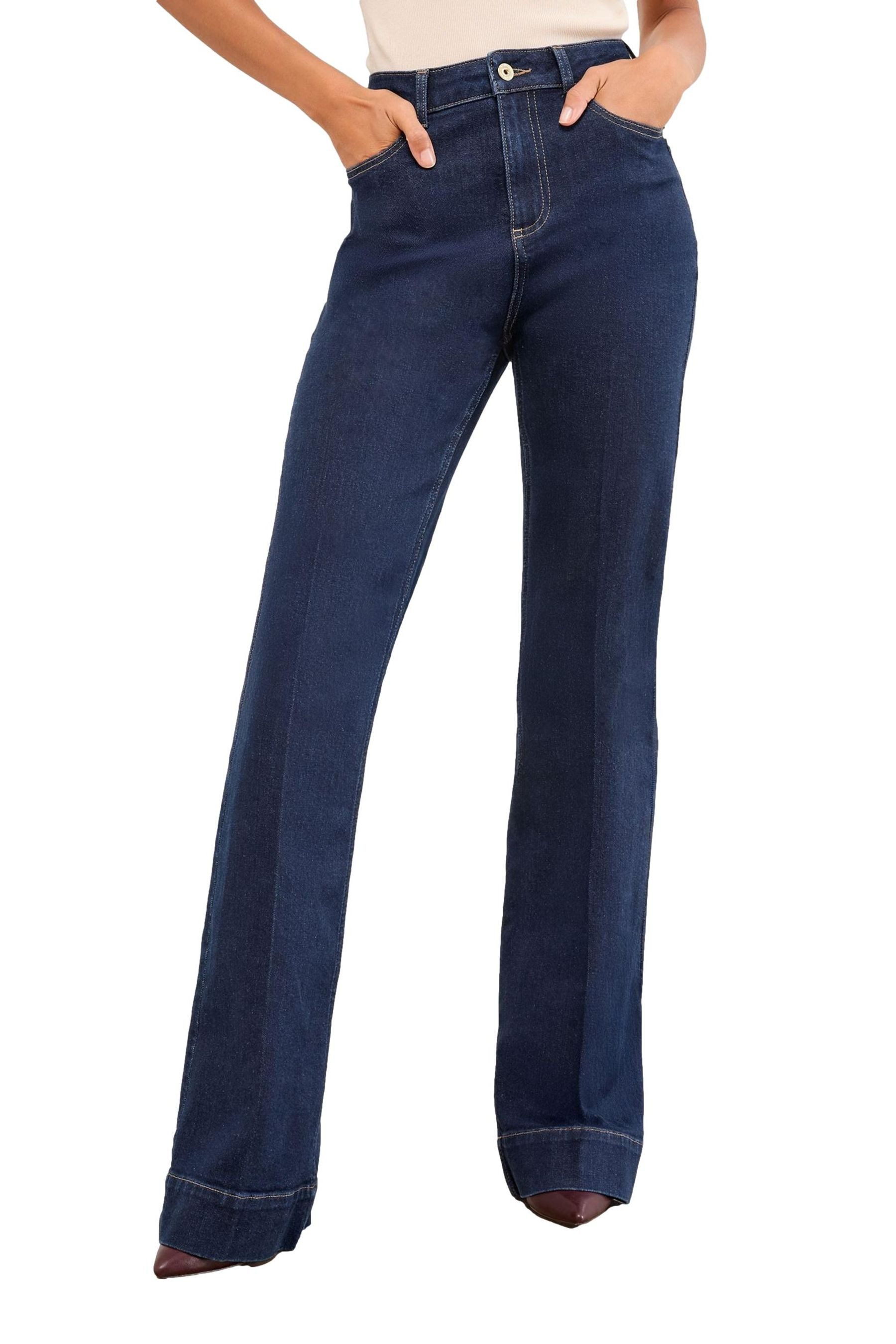 Slim-fit-Jeans Lipsy Slim Fit Hochbund-Schlagjeans, Regular