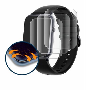 Savvies Full-Cover Schutzfolie für Mutoy Smartwatch 1.69", Displayschutzfolie, 4 Stück, 3D Curved klar