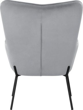 OTTO products Loungesessel Luukas (1-St), Stoff recyceltes Polyester, Sitz und Rücken gepolstert, Sitzhöhe 46 cm
