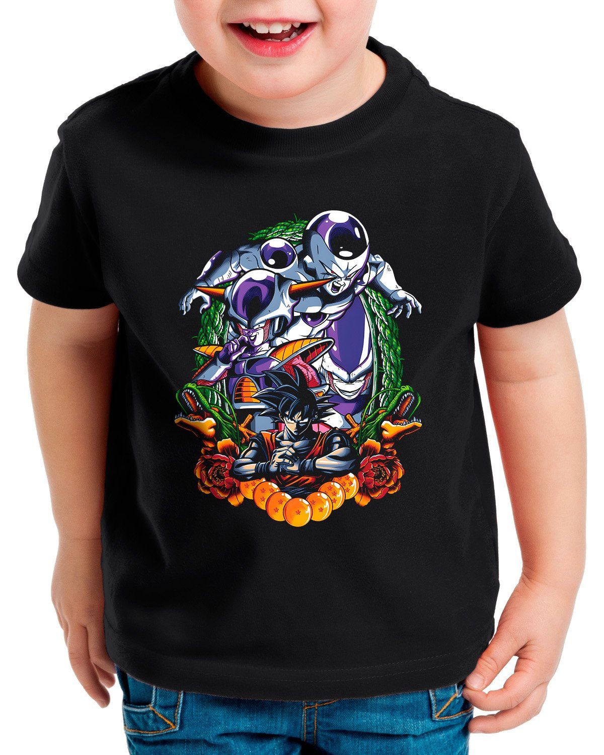 style3 Print-Shirt Kinder T-Shirt Planet Destroyer super dragonball z gt songoku breakers the kakarot