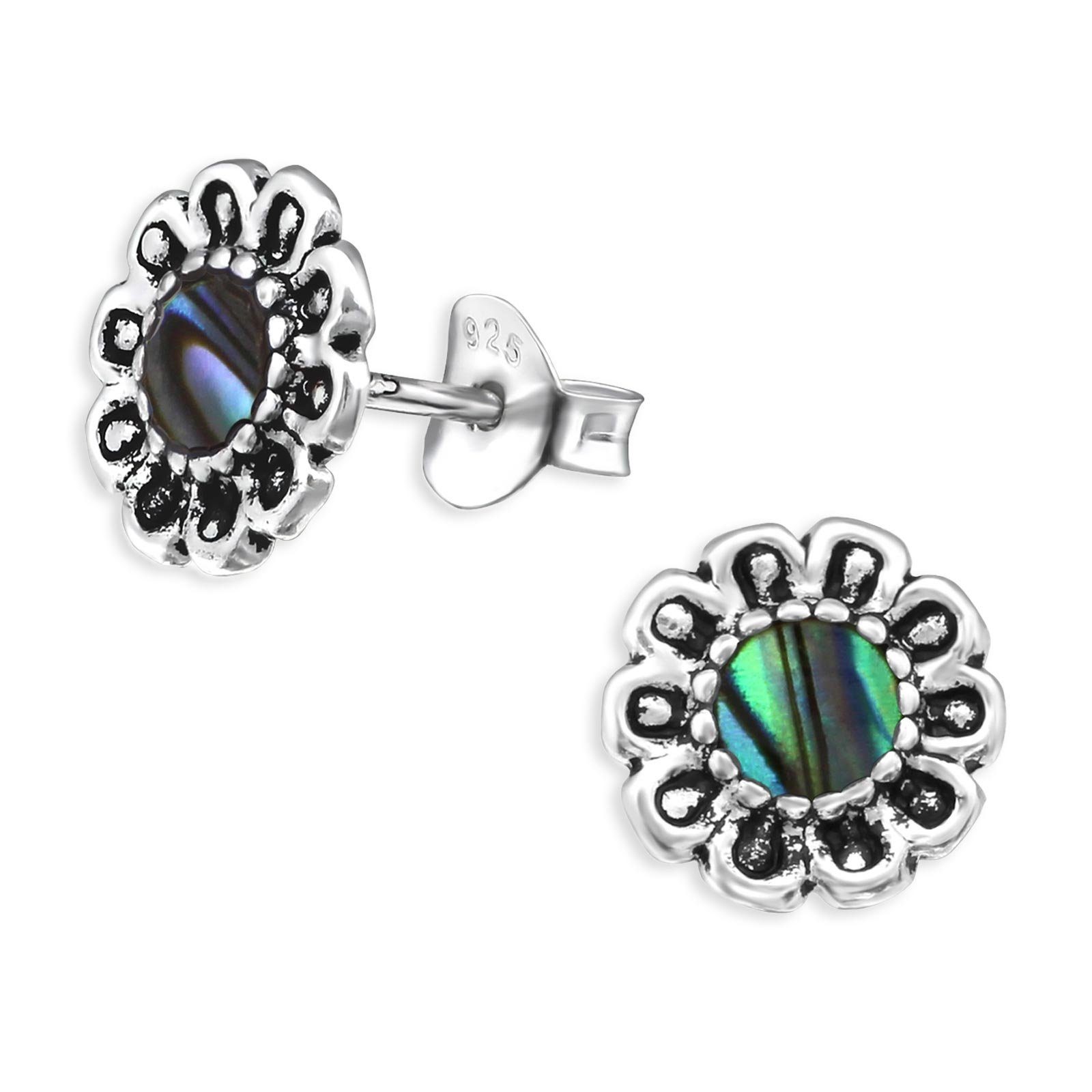 Ohrring-Set Blumen Ohrringe aus 925 Silber