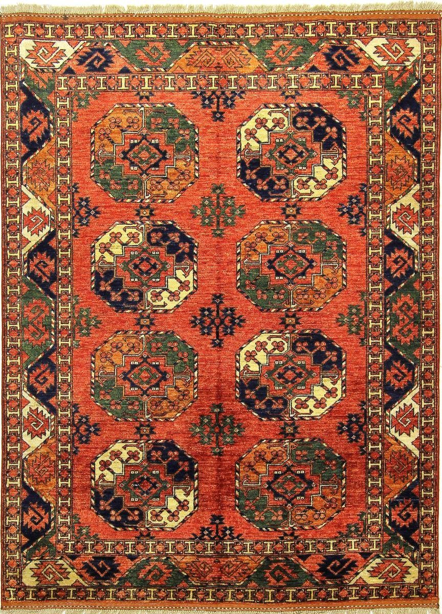 Orientteppich Afghan Ersari 155x207 Handgeknüpfter Orientteppich, Nain Trading, rechteckig, Höhe: 6 mm