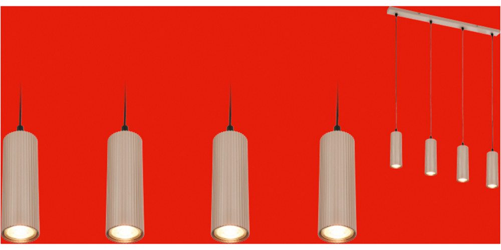 Briloner Leuchten LED Pendelleuchte IDA, ohne Leuchtmittel, Länge 76cm, Esszimmer, Esstisch, Wohnzimmer