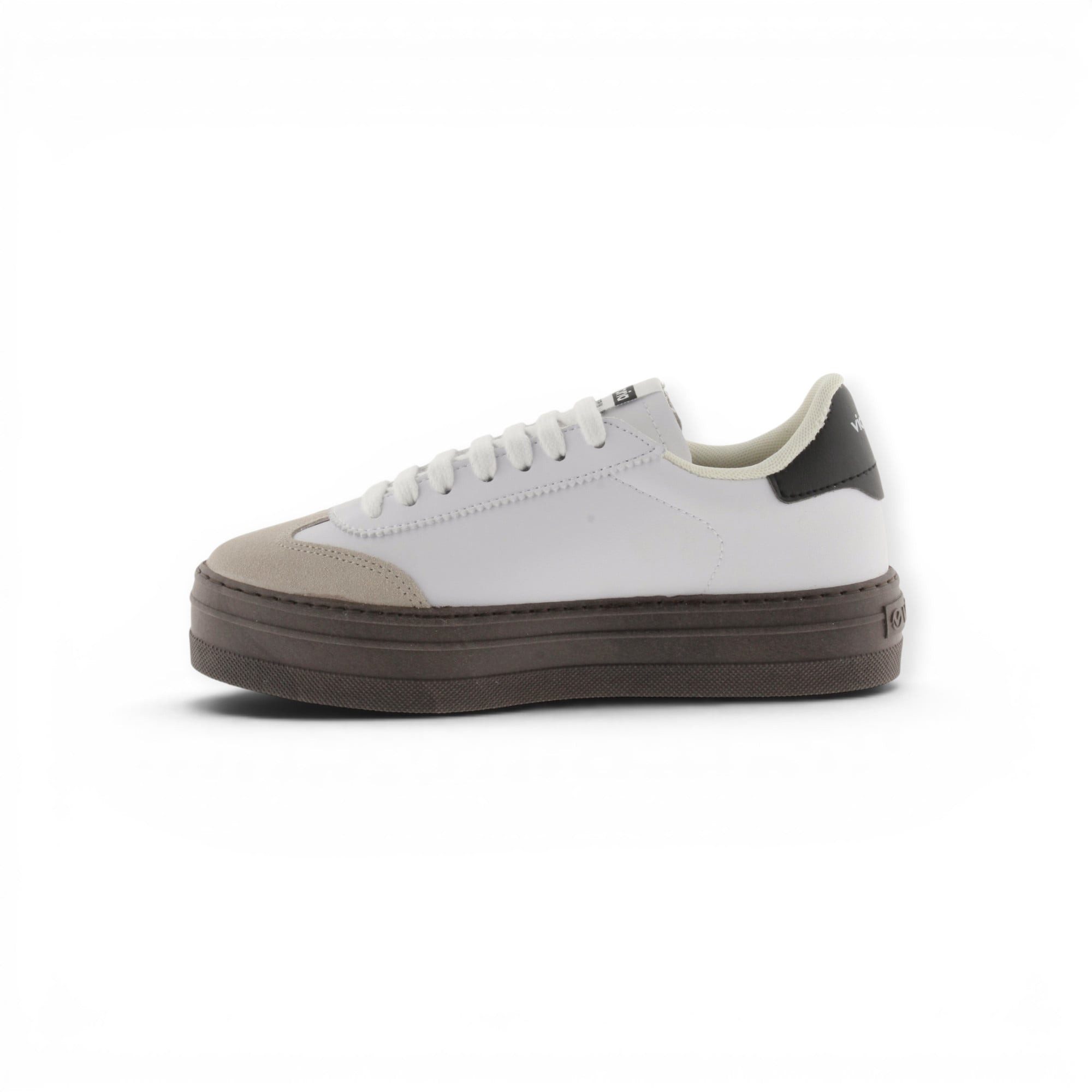 Victoria Barcelona Ciclista (Lederoptik, Plateausohle) weiss Damen Sneaker