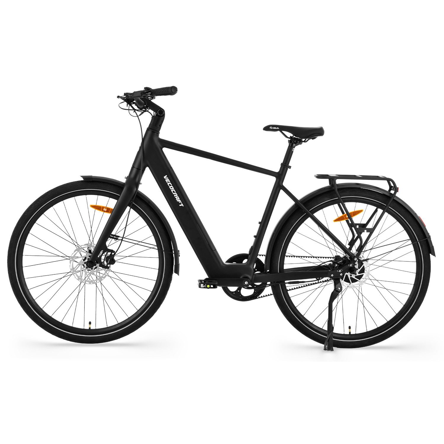 VECOCRAFT E-Bike Cityrad 28'' SOL mit Gates Riemenantrieb, Drehmomentsensor, Daul Speed motor, 45/50Nm Heckmotor, (hydraulische Scheibenbremsen), Pedelec, 100km, ebike für Damen und Herren