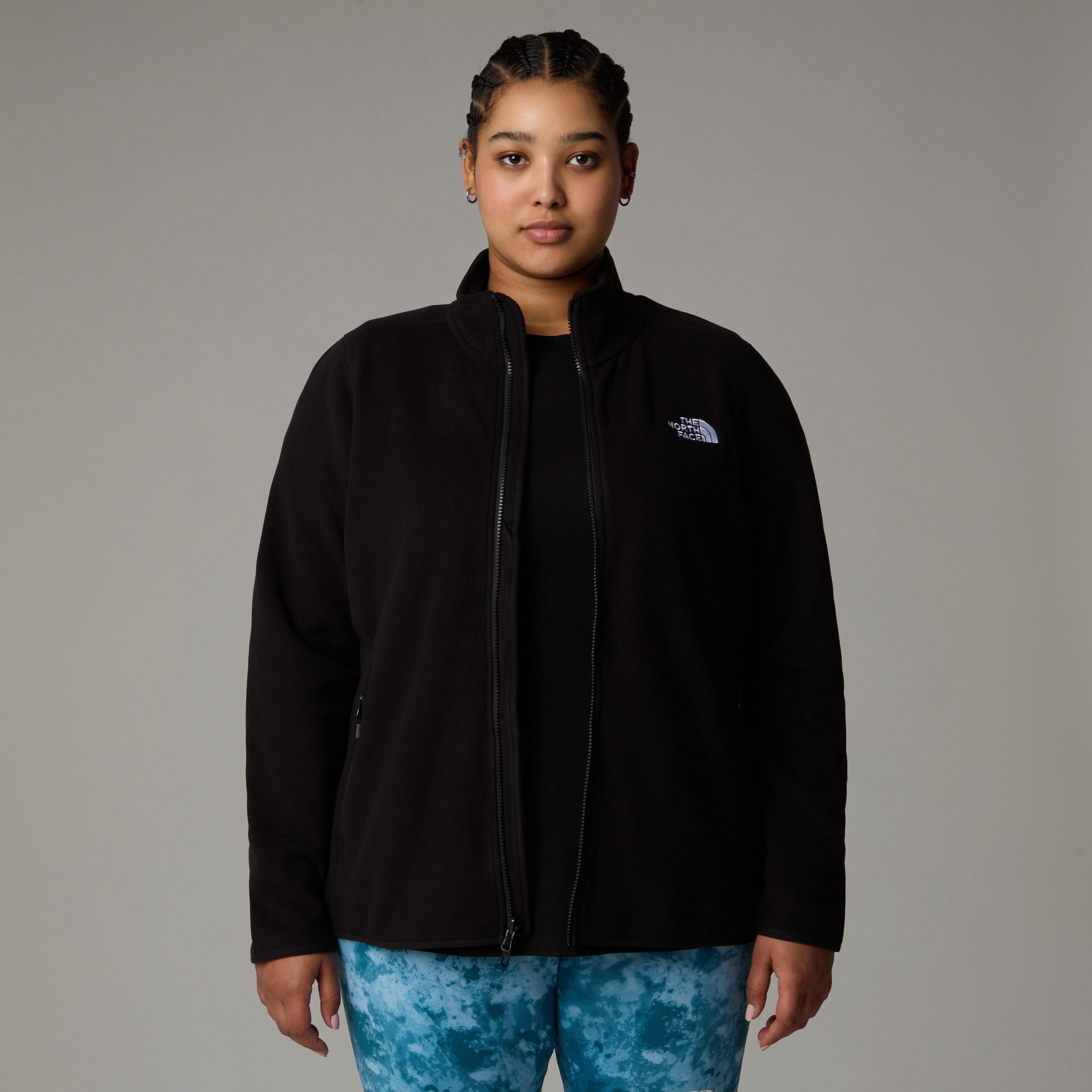 The North Face Fleecejacke PLUS 100 GLACIER FLEECE FULL ZIP für Wandern, mi günstig online kaufen