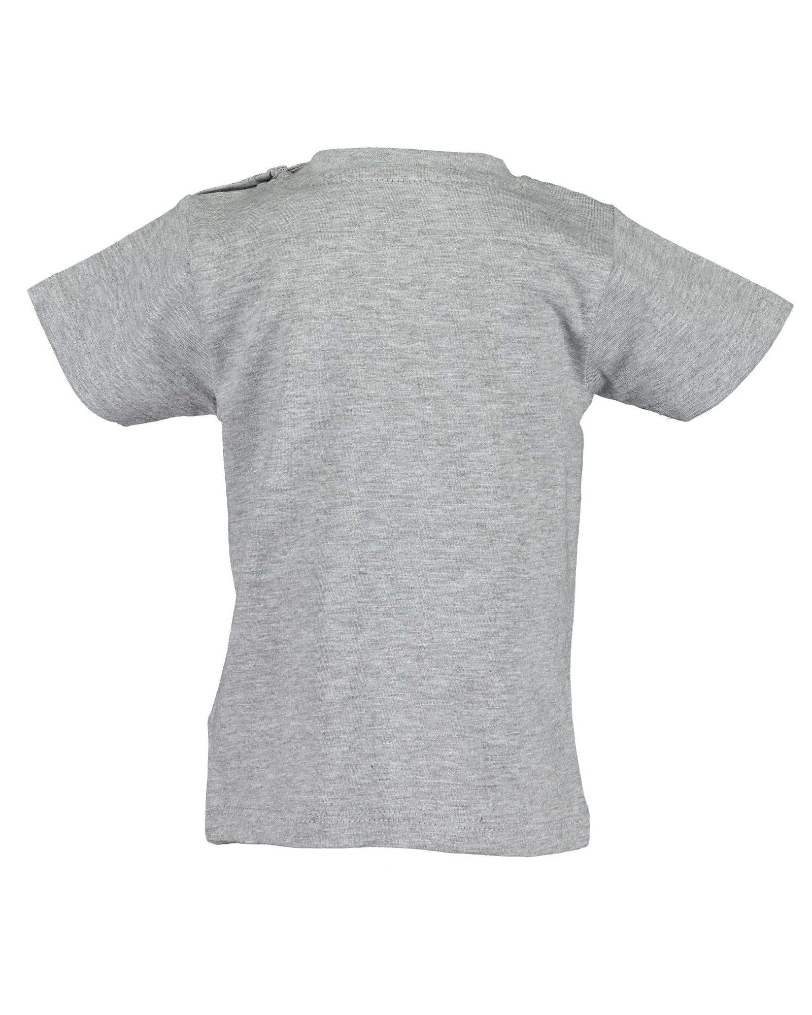Blue Seven T-Shirt Blue Seven Unisex Kurzarm-Shirt grau mit Pandaprint 68