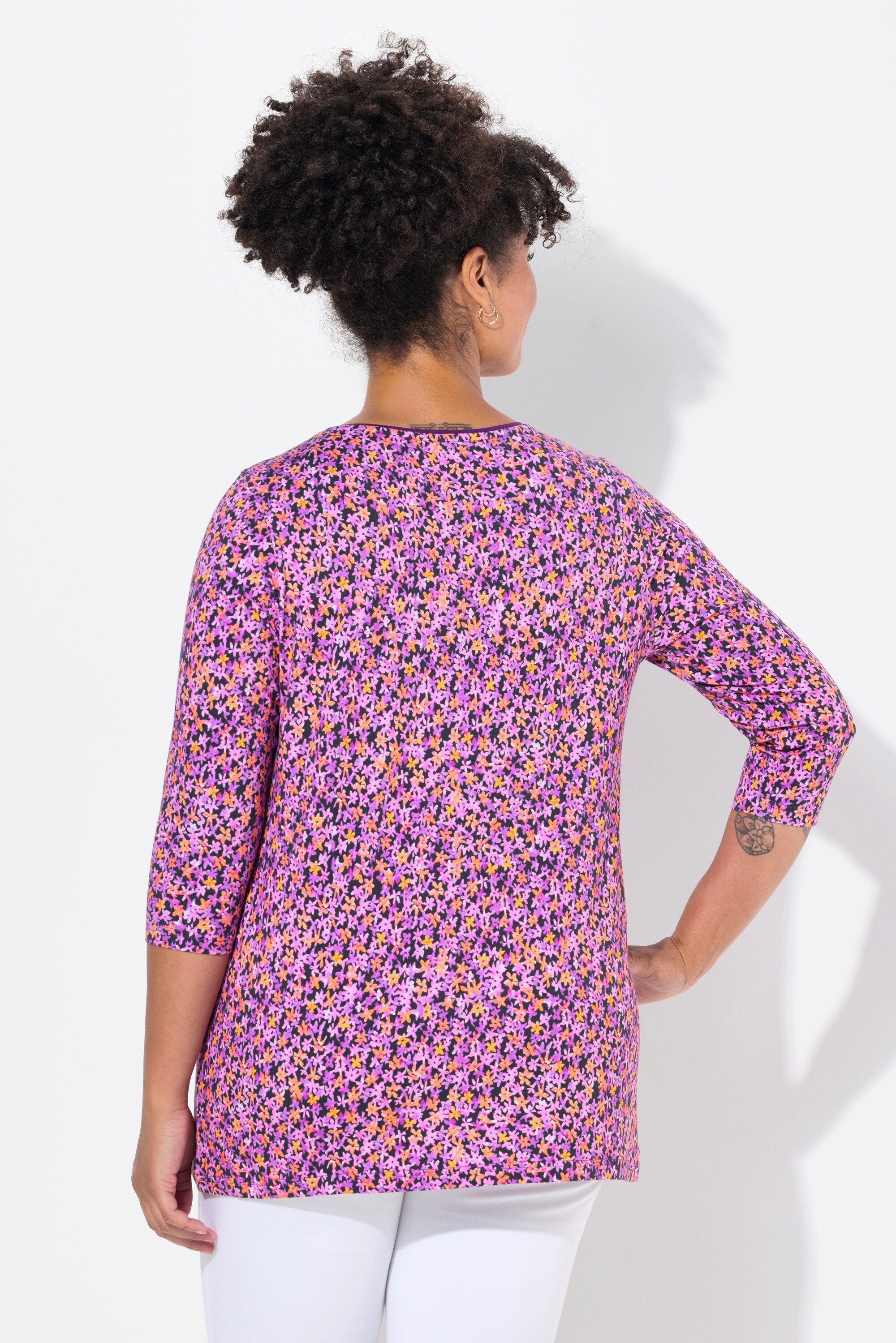 Janet & Joyce T-Shirt T-Shirt Classic Fit Blümchenmuster