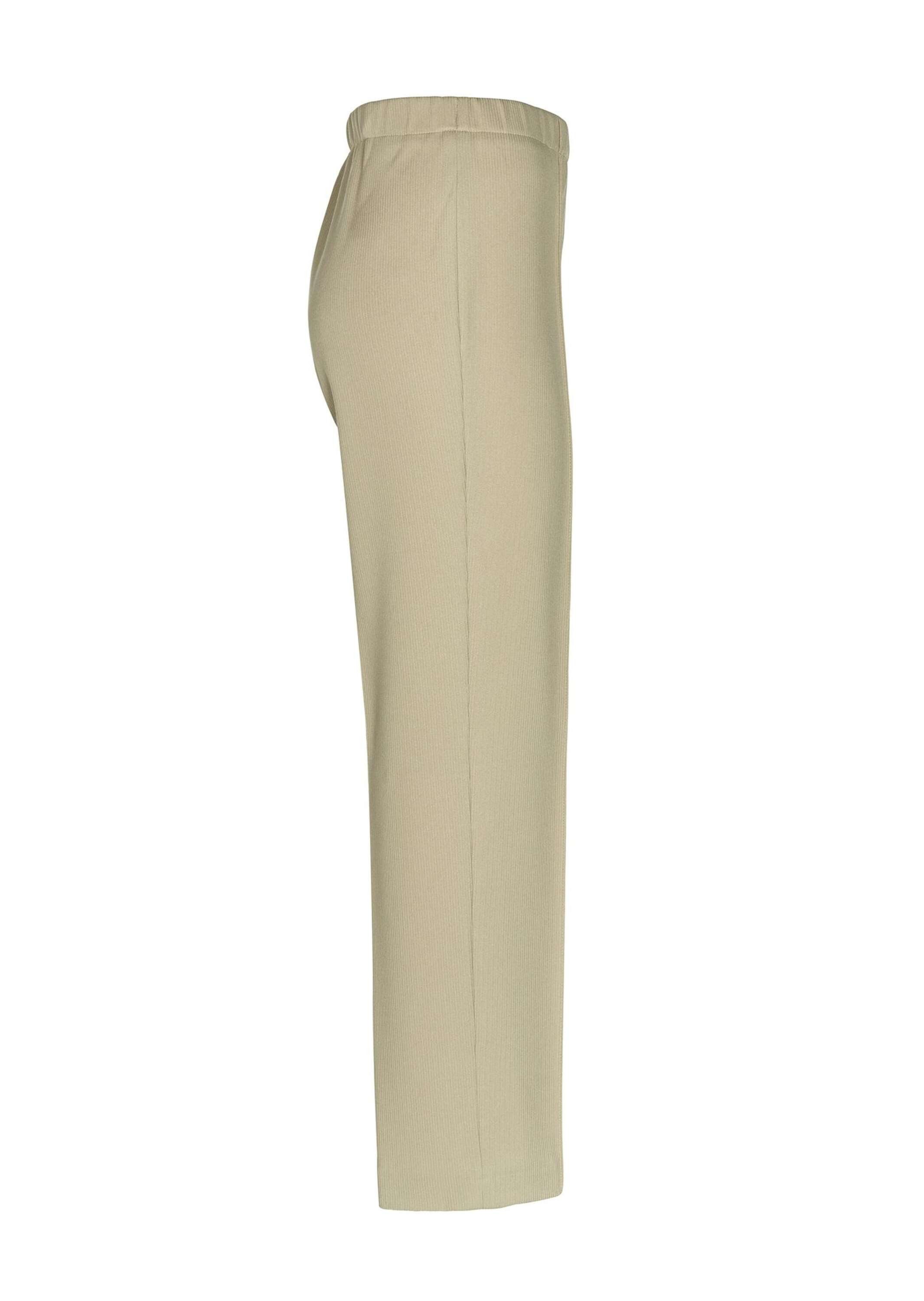 GOLDNER Schlupfhose Rippenhose mit Biesen Bequeme Stretchhose mit Schlupfbund und Knöchellänge