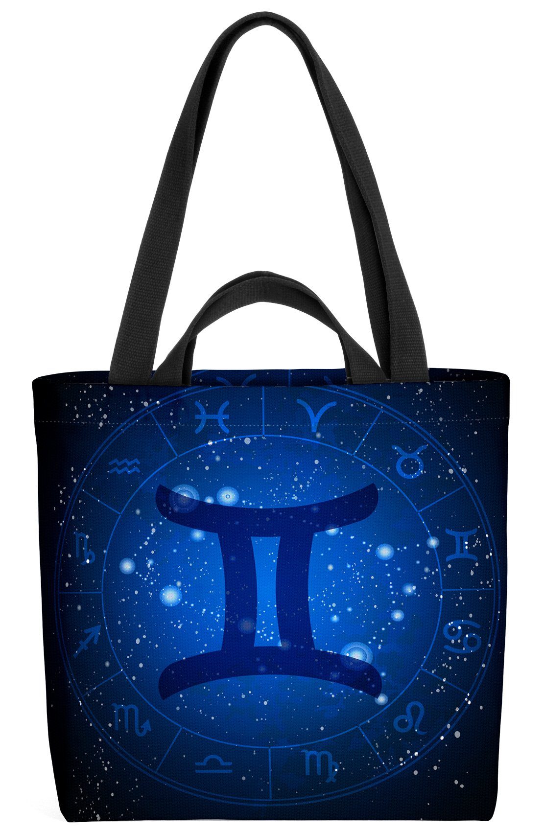 VOID Henkeltasche (1-tlg), Sternzeichen Sterne Zwilling Horoskop Astrologie Tierkreiszeichen Asz