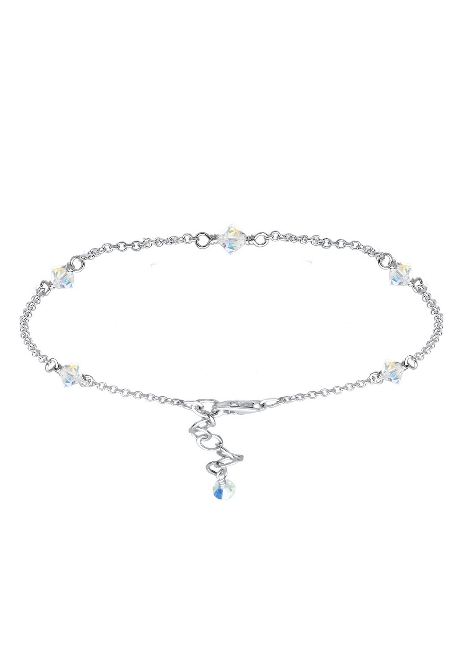 Elli Fußkette Sommer 925 Silber, mit Kristallen von Swarovski®