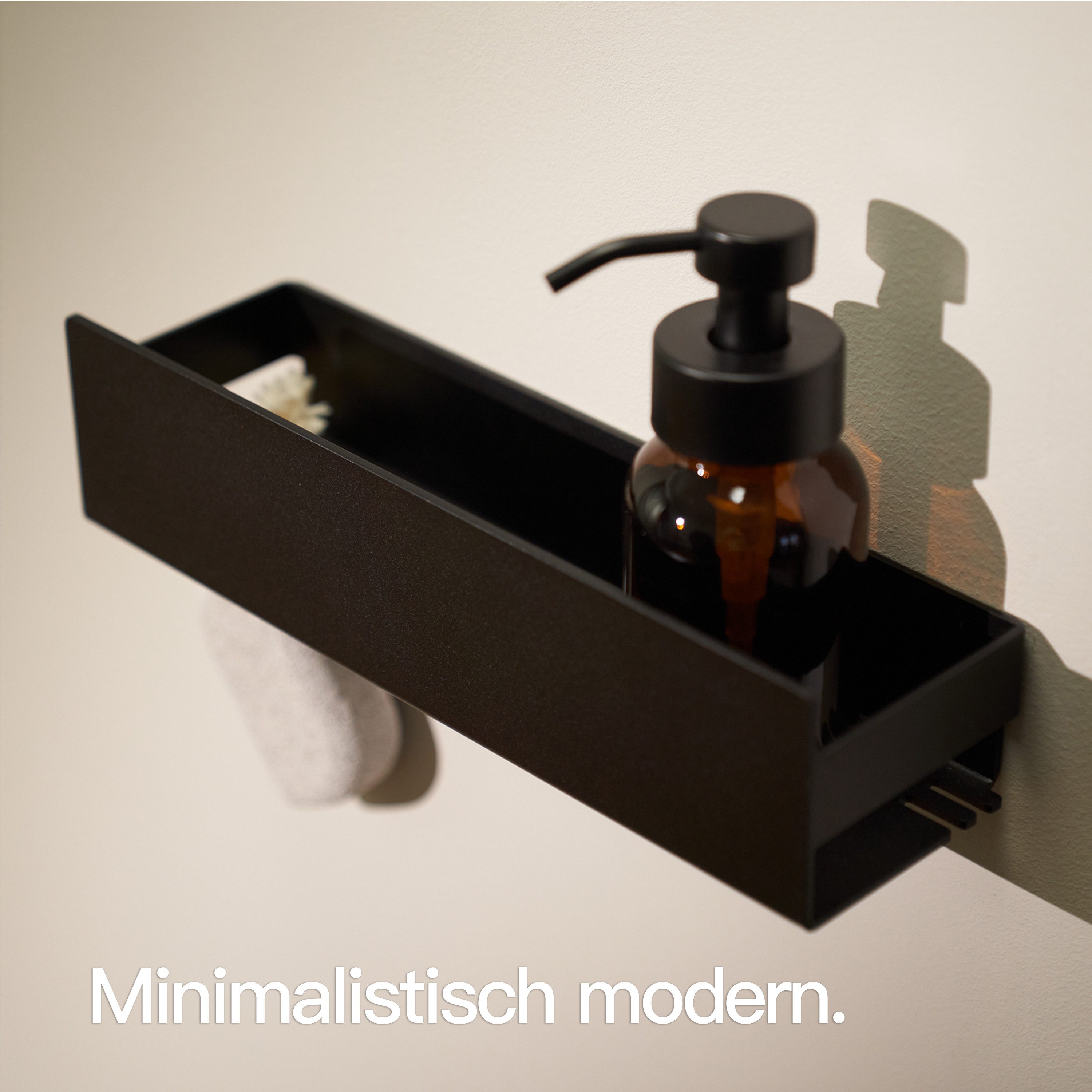 Designfabrik Hamburg Duschablage ohne Bohren, Badezimmer Regal, Badregal, D günstig online kaufen