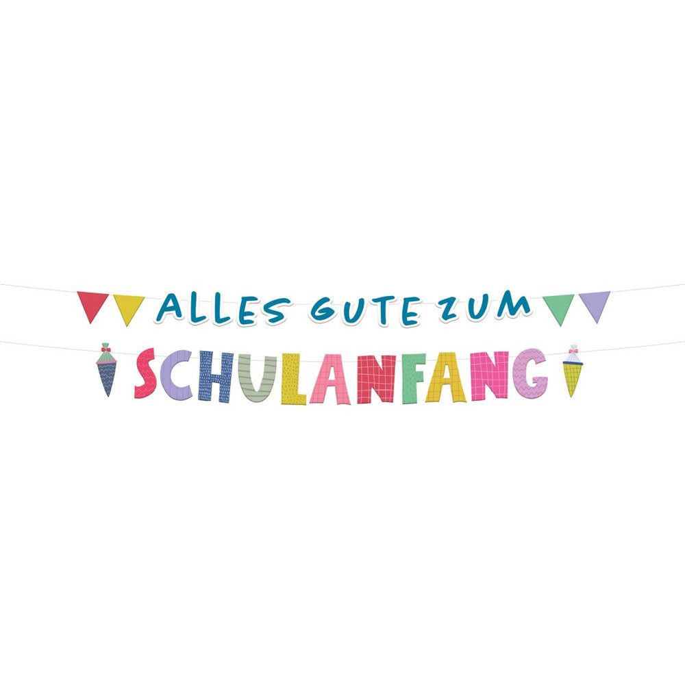 Folat Schulheft Girlande - Alles Gute zum Schulanfang - ca. 1,5 m