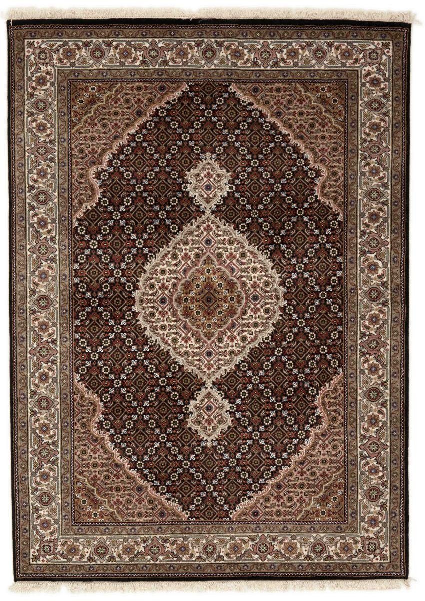 Orientteppich Indo Täbriz 144x202 Handgeknüpfter Orientteppich, Nain Trading, rechteckig, Höhe: 12 mm