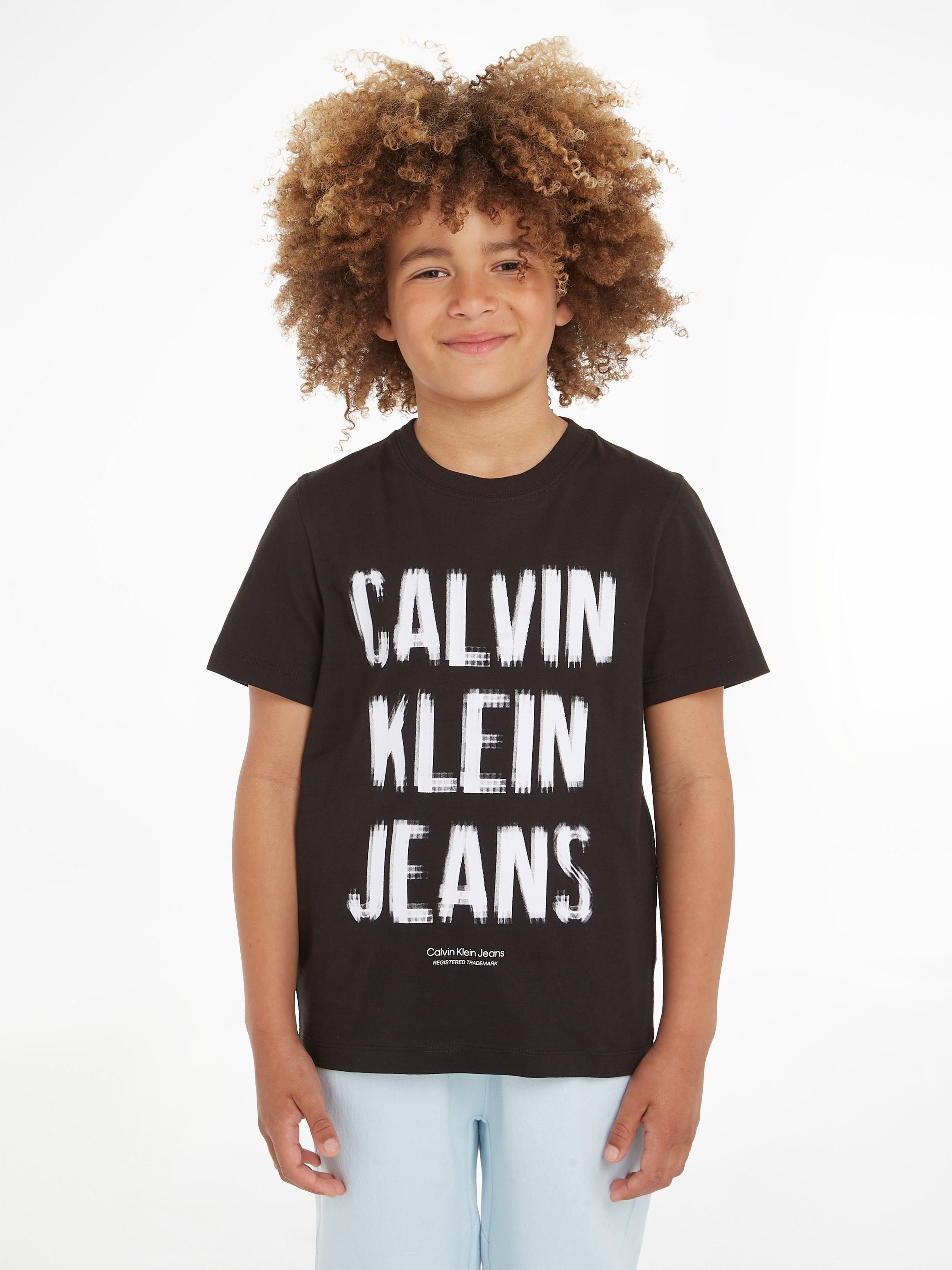 Calvin Klein Jeans T-Shirt PIXEL SS T-SHIRT mit LOGO RELAXED Logodruck