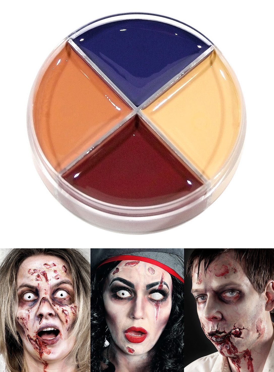 Theaterschminke Creme Schminke Wunden Make-up 4-Farben 15ml