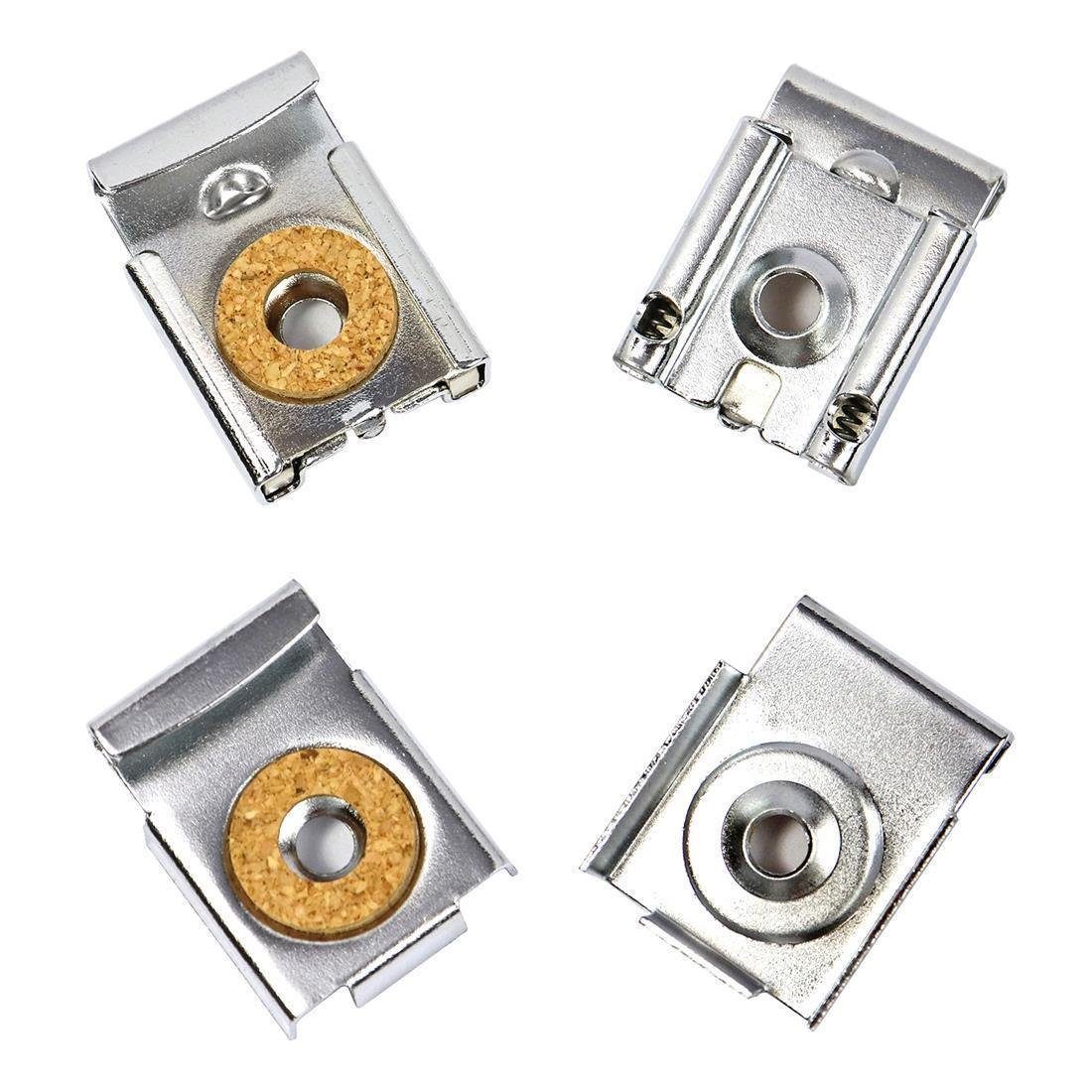 Regal Spiegelaufhängung Clips Set mit Dübel und Schrauben, 4 Stück - Spiege