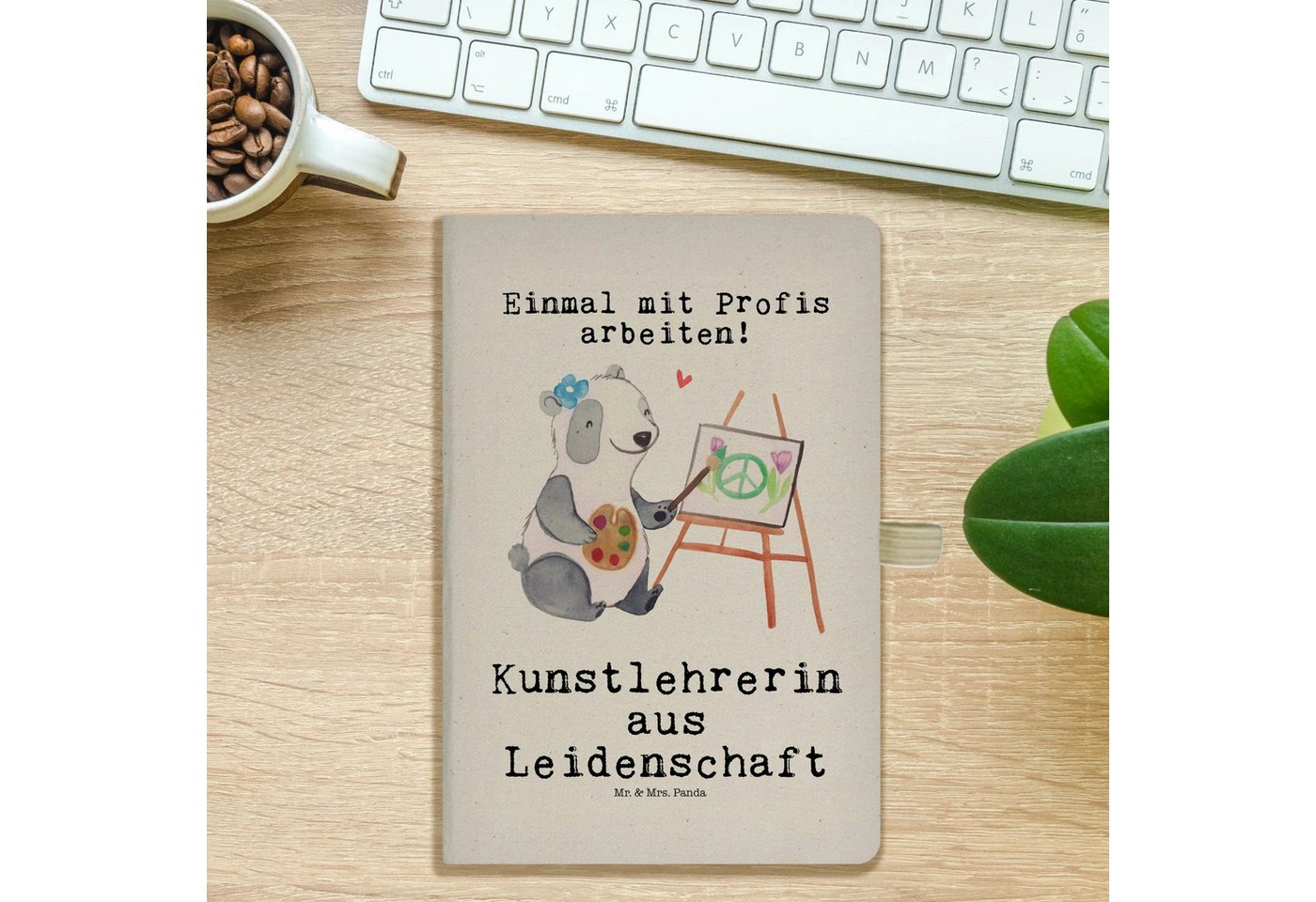Thumbnail - Mr. & Mrs. Panda Notizbuch Kunstlehrerin Leidenschaft - Transparent - Geschenk, Notizbuch A5, No Mr. & Mrs. Panda, Flexi...