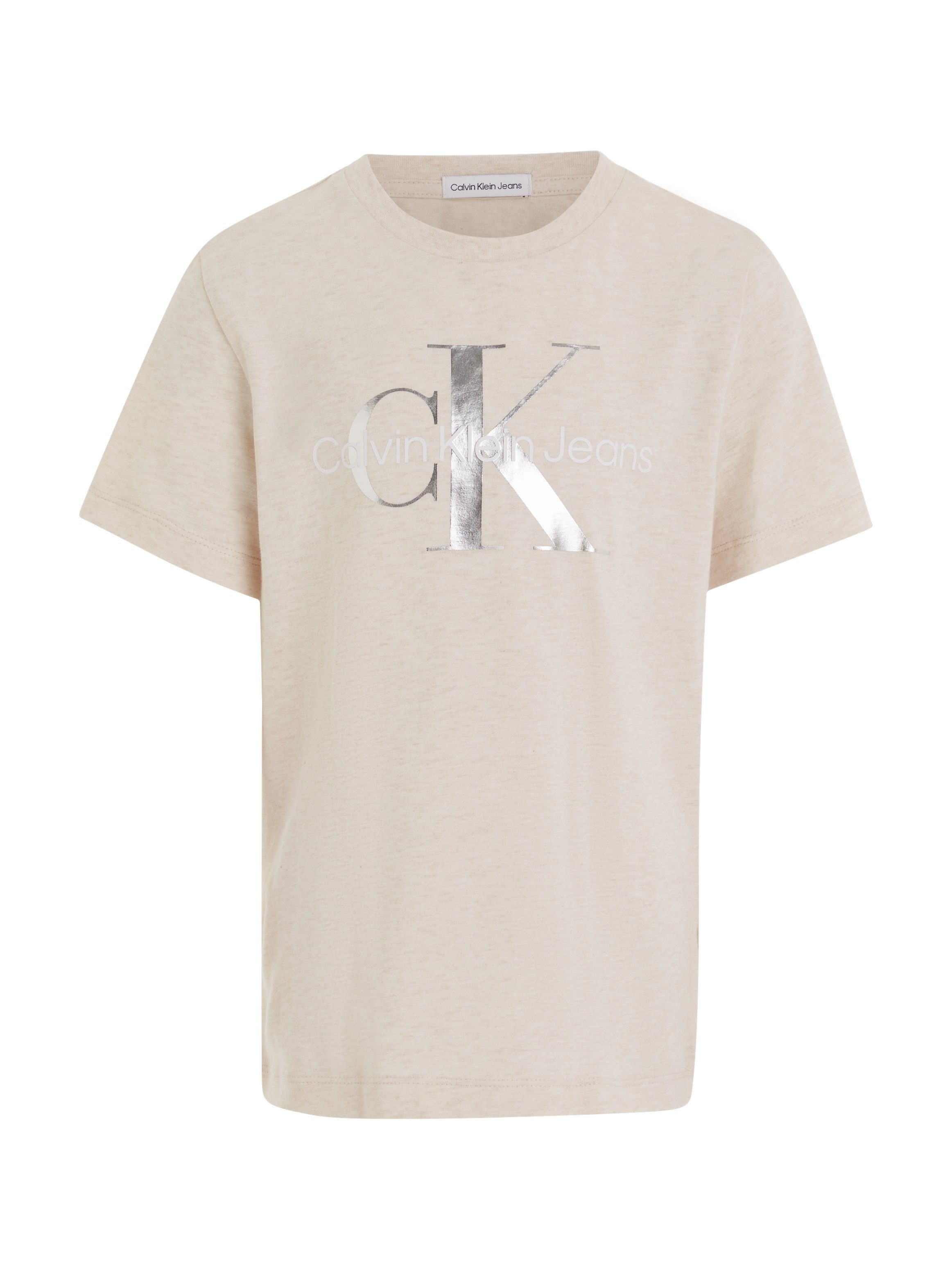 Calvin Klein Jeans T-Shirt CK T-SHIRT SS Heather Vanilla MONOGRAM