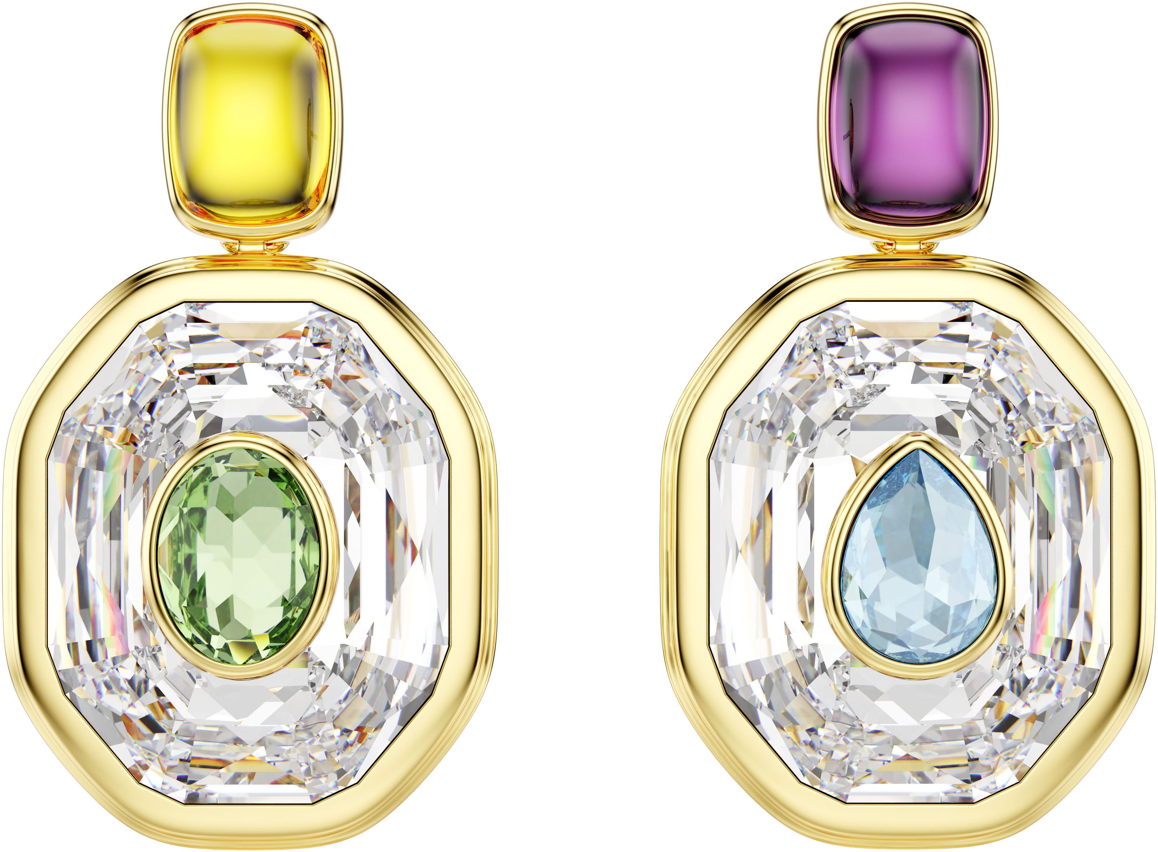 Swarovski Paar Ohrstecker Schmuck Geschenk Chroma Drop-Ohrhänger, mit Swaro günstig online kaufen