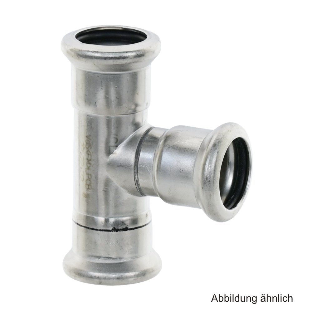 VSH Wasserrohr VSH XPress Edelstahl 304, R2414 T-Stück, 28-28-28 mm