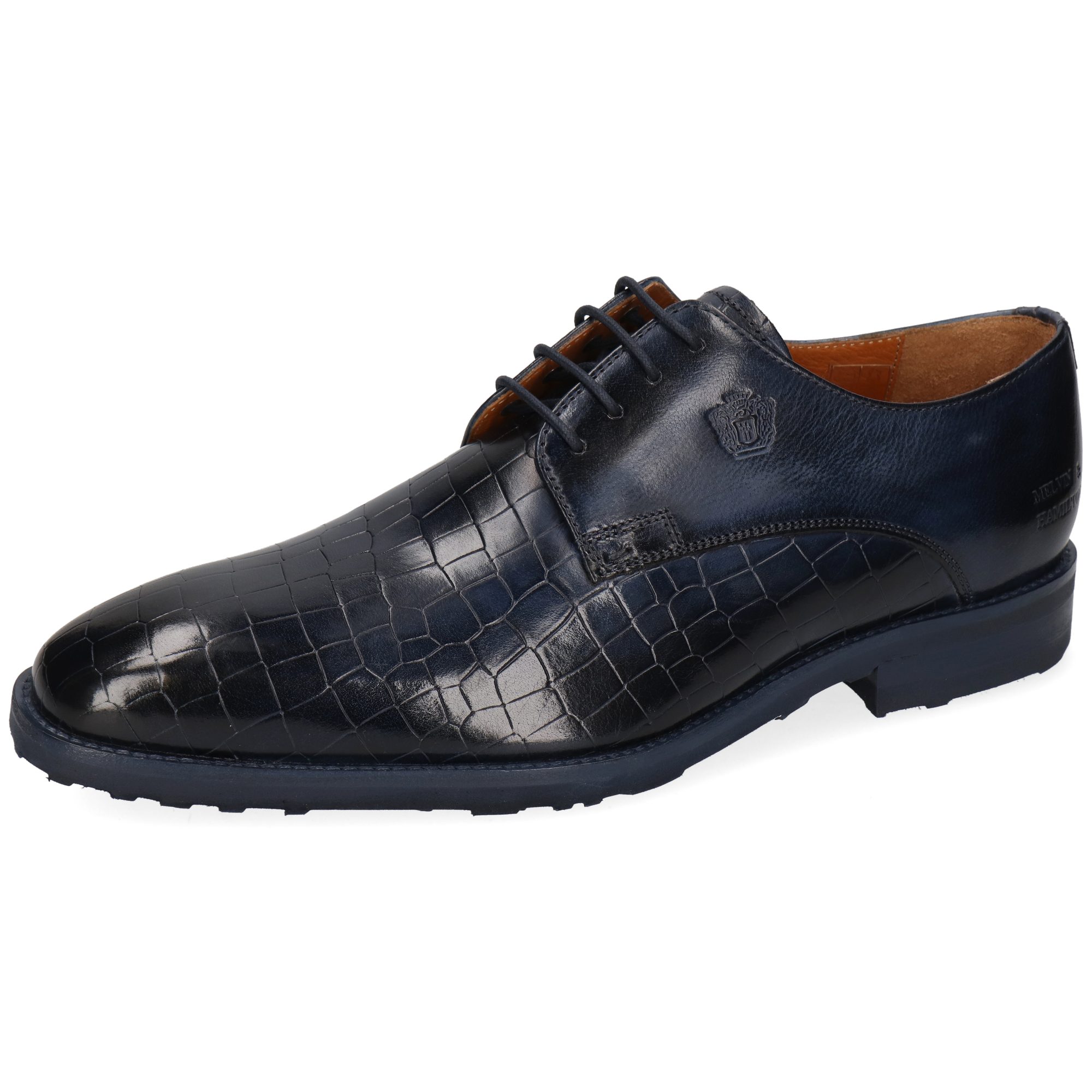 Melvin & Hamilton Flynn 1 Leder-Derby Schuhe für Herren Schnürschuh Flache Absätze, Echtes Leder, Vegetabile Gerbung