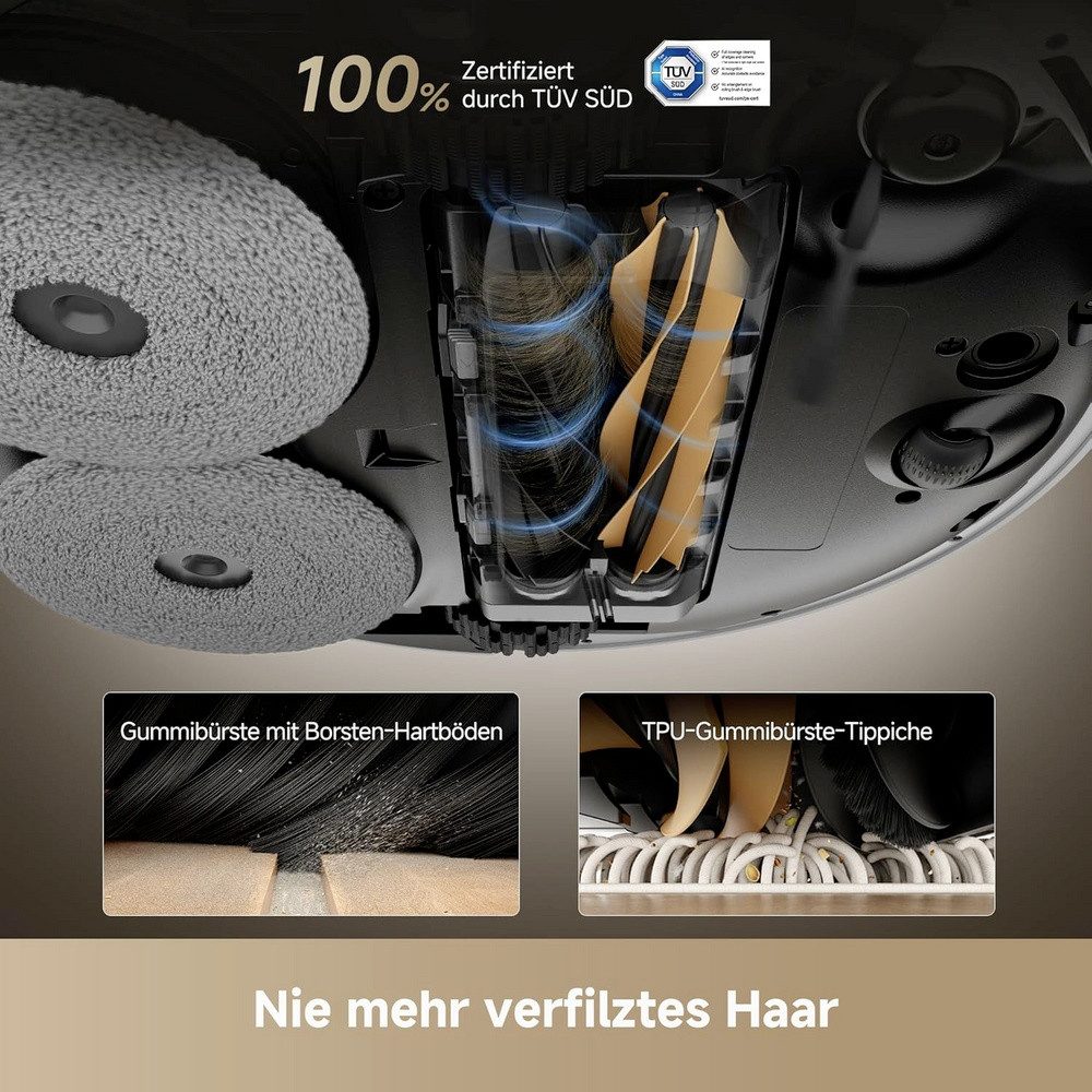 Dreame Saugroboter dreame X50 Ultra Saugroboter Edelstahl, Weiß