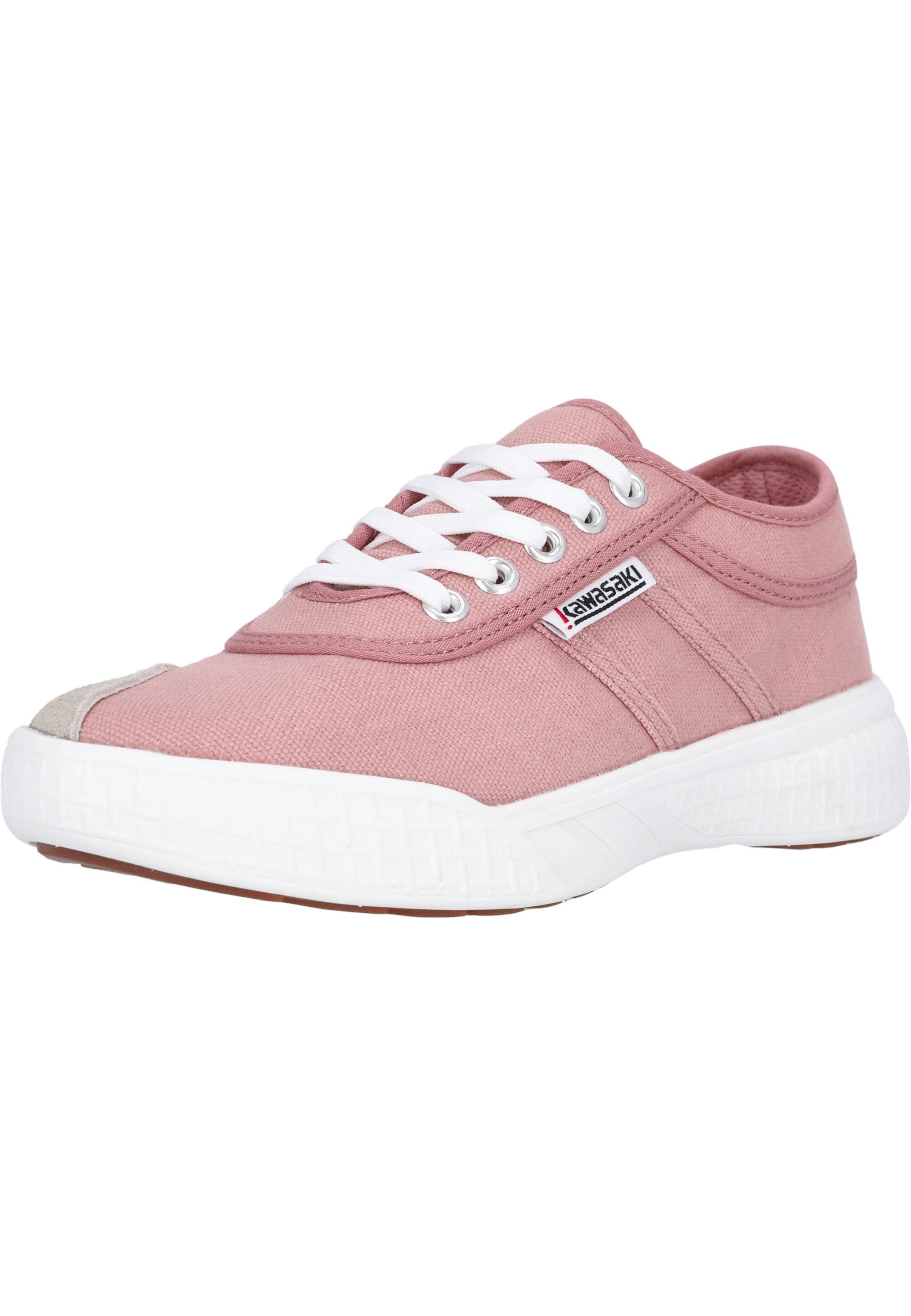 Baumwoll-Anteil Sneaker Kawasaki Leap hohem mit rosa
