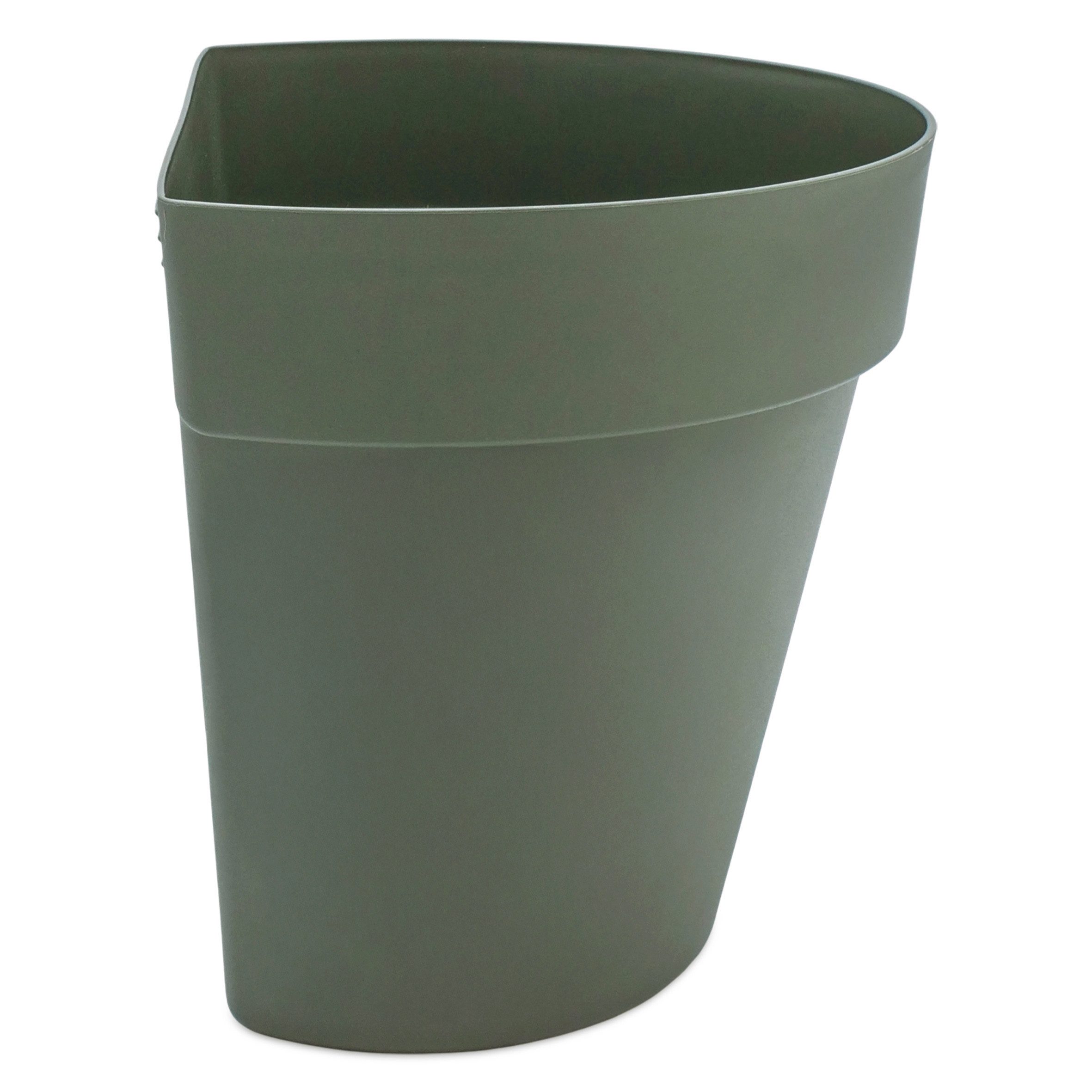 Spetebo Blumenkasten Kunststoff Wand Blumentopf für Außen 28 x 20 cm (Anzahl, 1 St., Stück), mit Aussparung zur Wandbefestigung