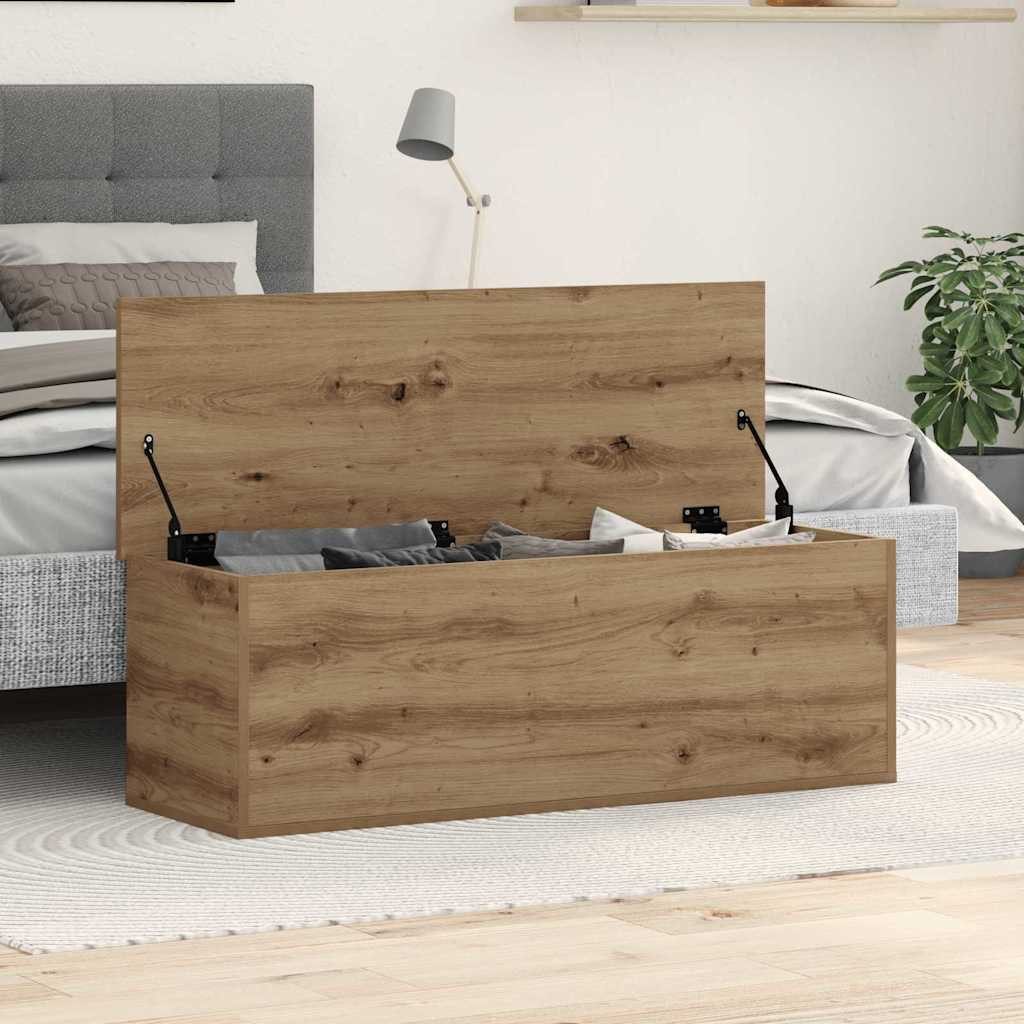 vidaXL Aufbewahrungsbox, Aufbewahrungsbox Artisan-Eiche 102 x 35 x 35 cm Holzwerkstoff
