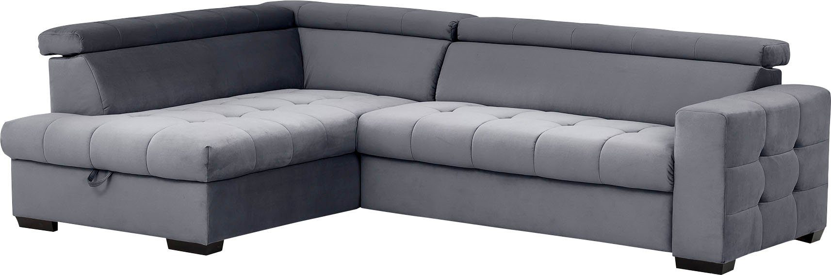 exxpo - sofa fashion Steppung und Ecksofa Wahlweise mit Sitzbereich, im Otusso, Bettfunktion Bettkasten