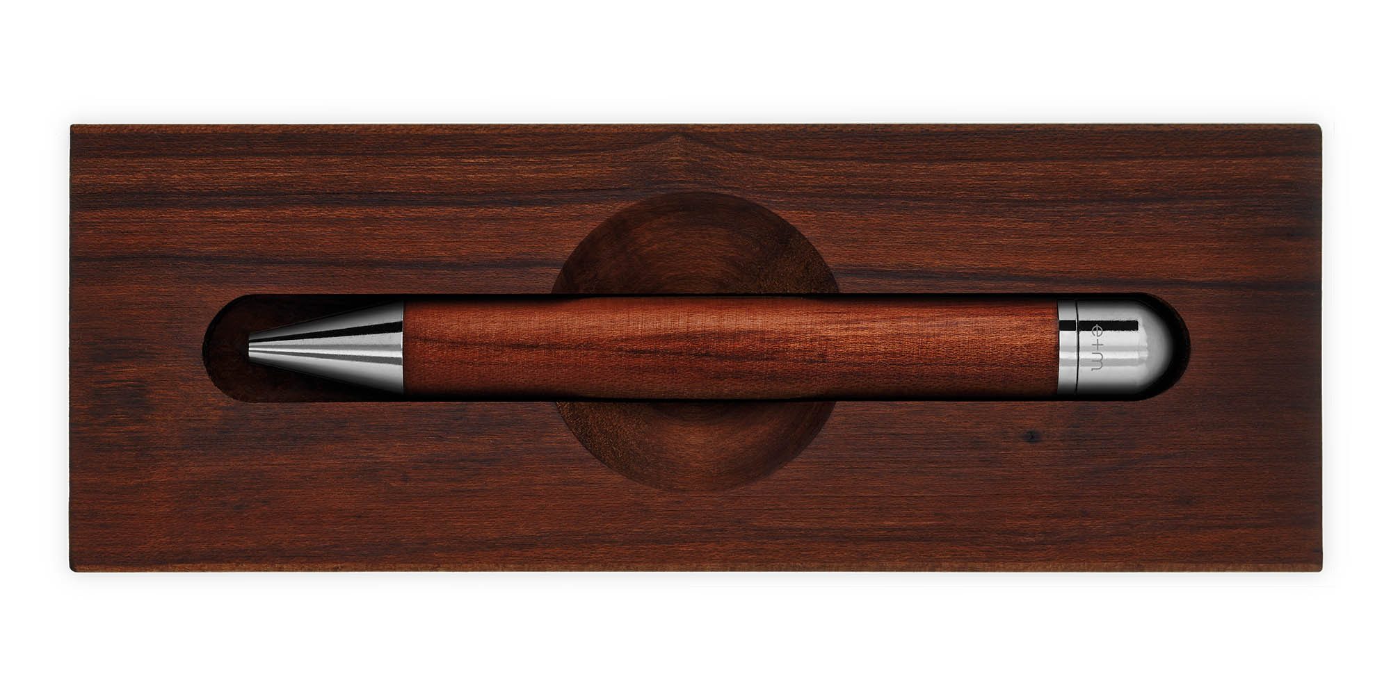 e+m Drehkugelschreiber WOOD-IN-WOOD, Kuli aus Massivholz Unikate Ideal als Geschenk