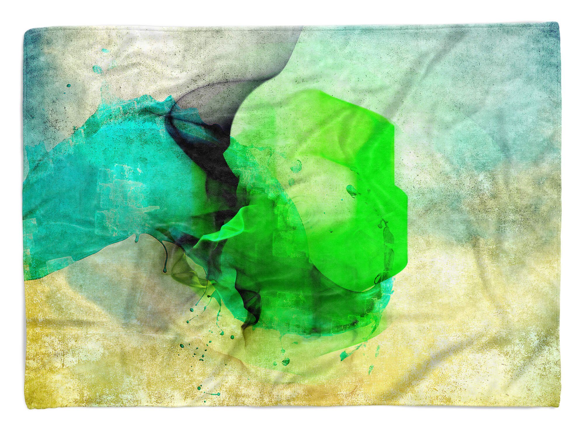 Handtuch Motiv, Enigma abstrakten mit Handtücher Kuscheldecke Baumwolle-Polyester-Mix Handtuch Sinus Strandhandtuch Art (1-St), Saunatuch