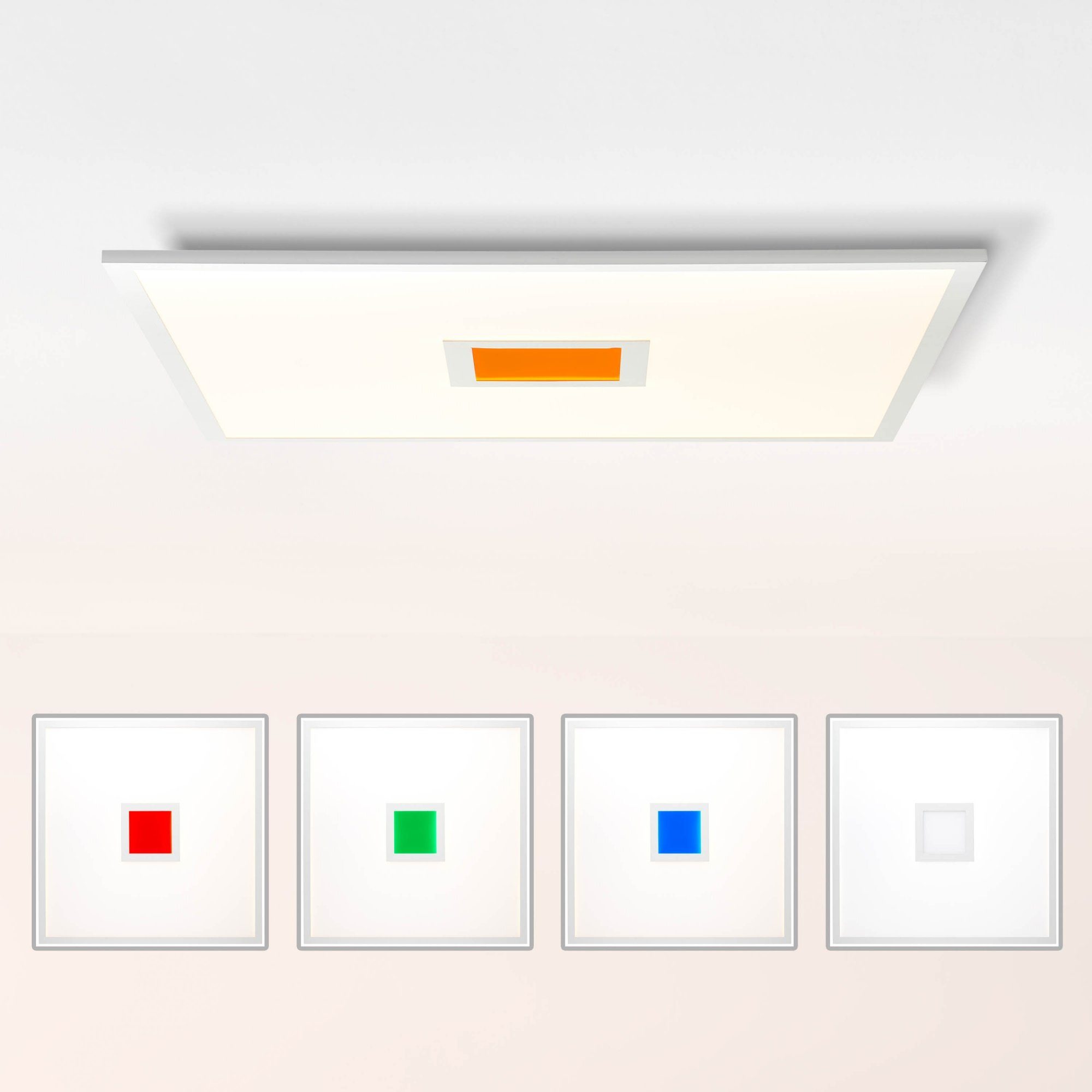 Lightbox LED Panel, CCT - über Fernbedienung, LED fest integriert, warmweiß - kaltweiß, RGB, dimmbar, 3800 Lumen, Memory Funktion, 60x60 cm, Metall/Kunststoff