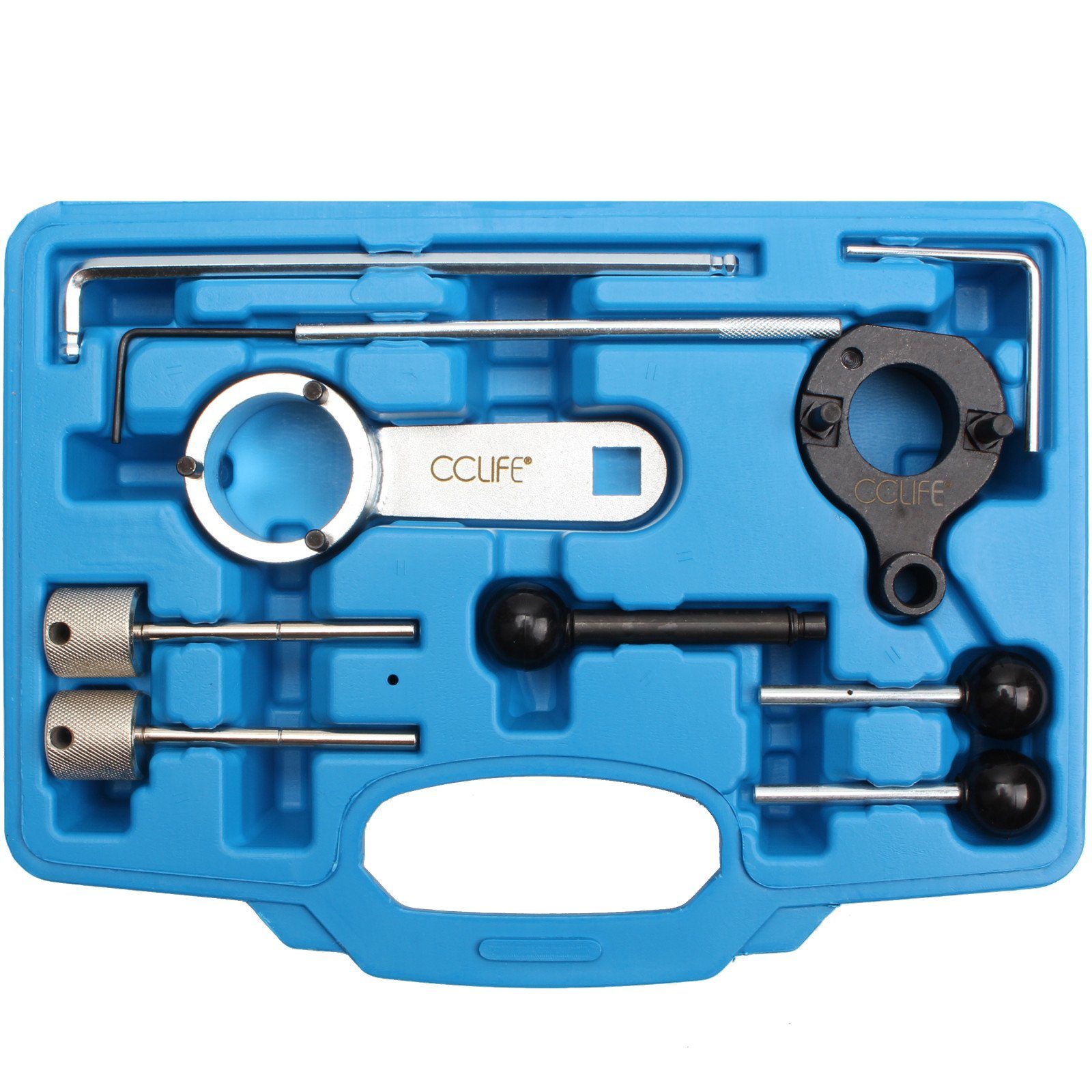 CCLIFE Montage-Kit Motor Einstellwerkzeug Arretierwerkzeug Diesel, B: 22.5 cm, L: 31.5 cm, (set, 10-tlg)