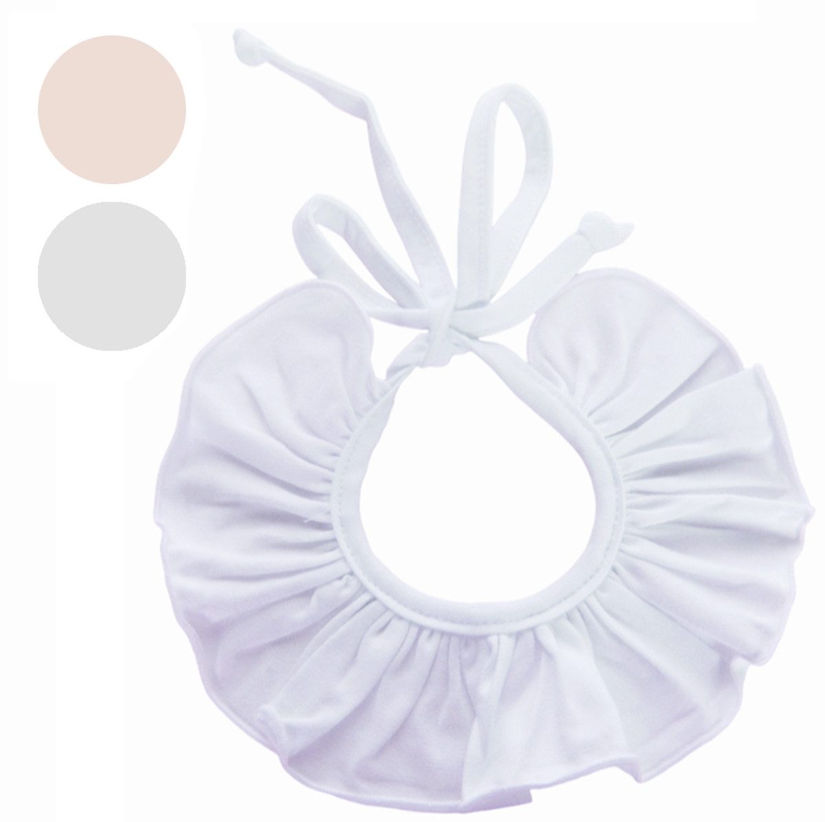 La Bortini Kragen Krageneinsatz falscher Rüschenkragen für Baby und Kinder Kleidung, weich, elastisch, Einheitsgröße, Rüschen, Spitzen, mit Raffung